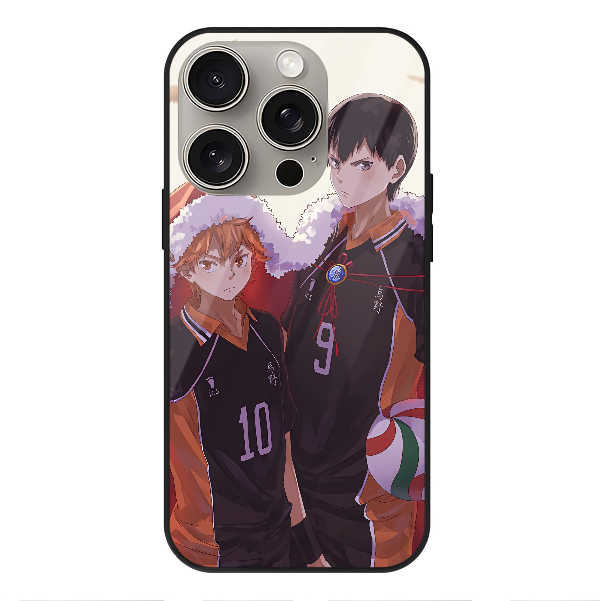 （画像用） ハイキュー!! Haikyu!! 【iPhone15Pro対応】スマホケース 耐衝撃＆黄変防止 背面ガラス