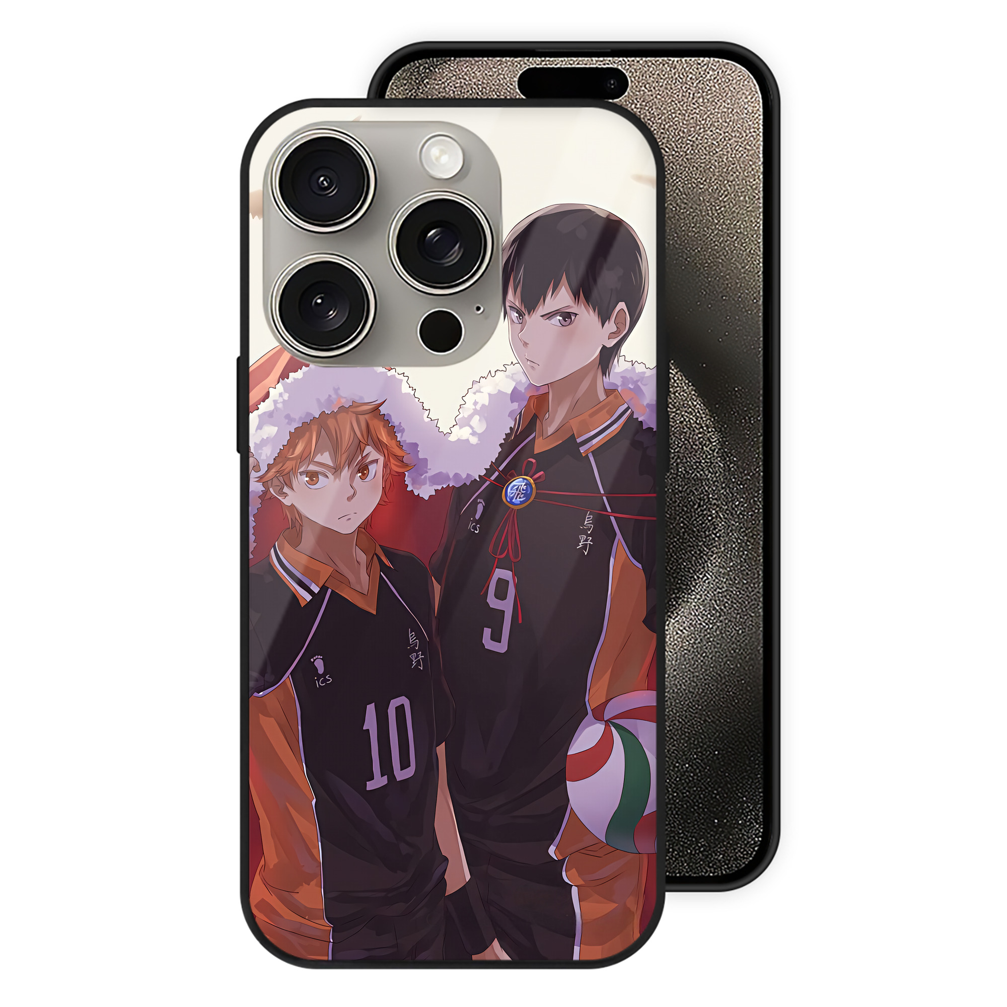 （画像用） ハイキュー!! Haikyu!! 【iPhone15Pro対応】スマホケース 耐衝撃＆黄変防止 背面ガラス