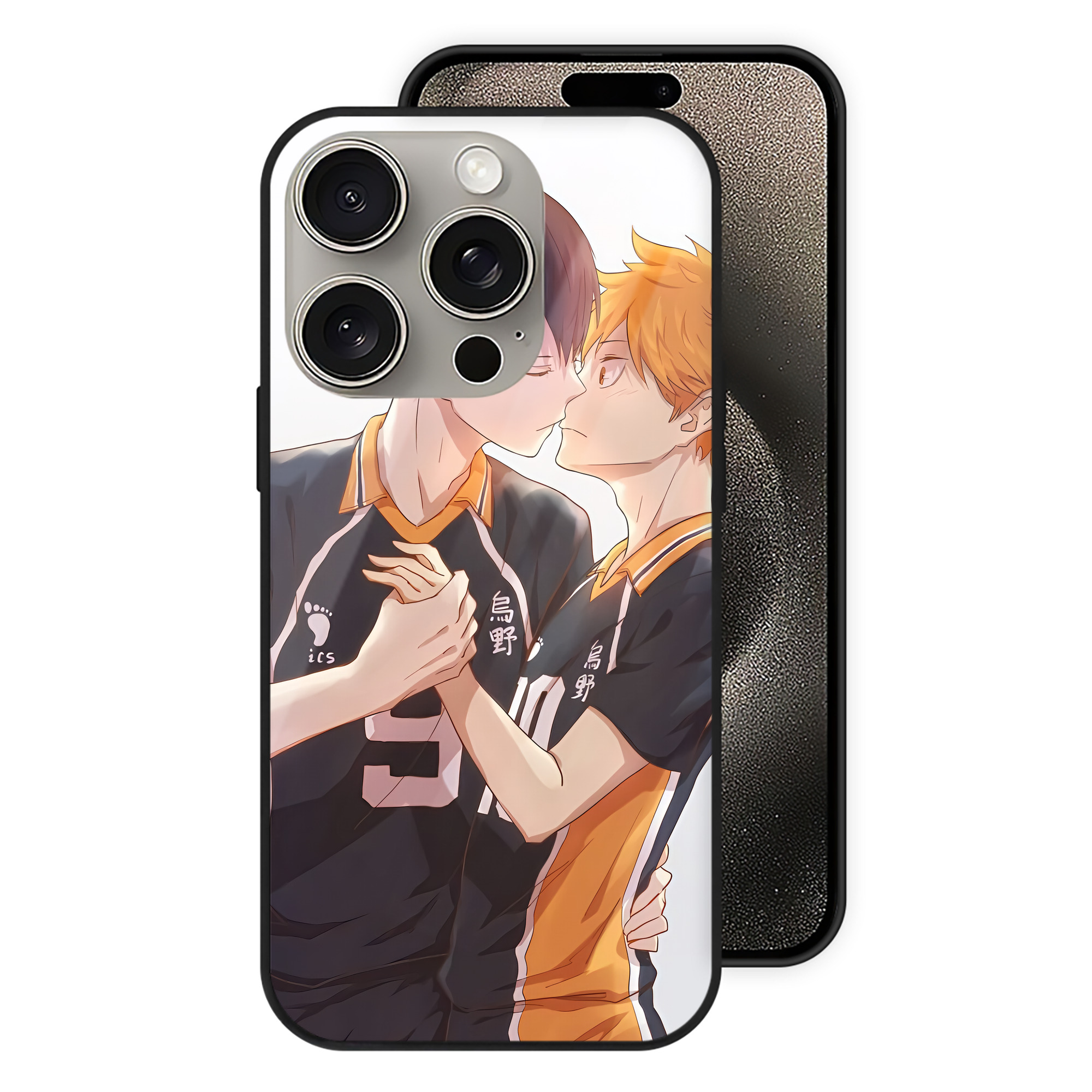（画像用） ハイキュー!! Haikyu!! 【iPhone15Pro対応】スマホケース 耐衝撃＆黄変防止 背面ガラス