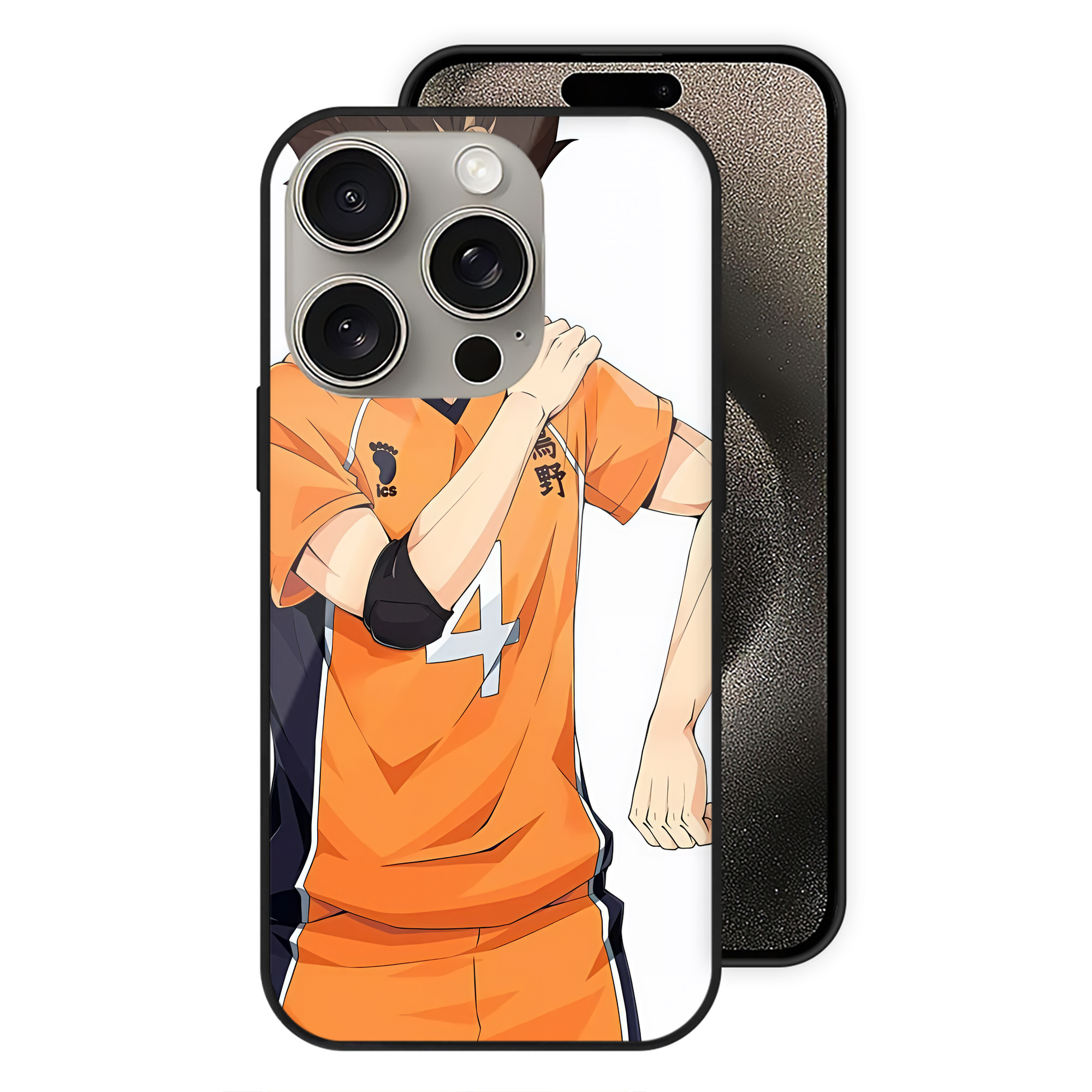 （画像用） ハイキュー!! Haikyu!! 【iPhone15Pro対応】スマホケース 耐衝撃＆黄変防止 背面ガラス