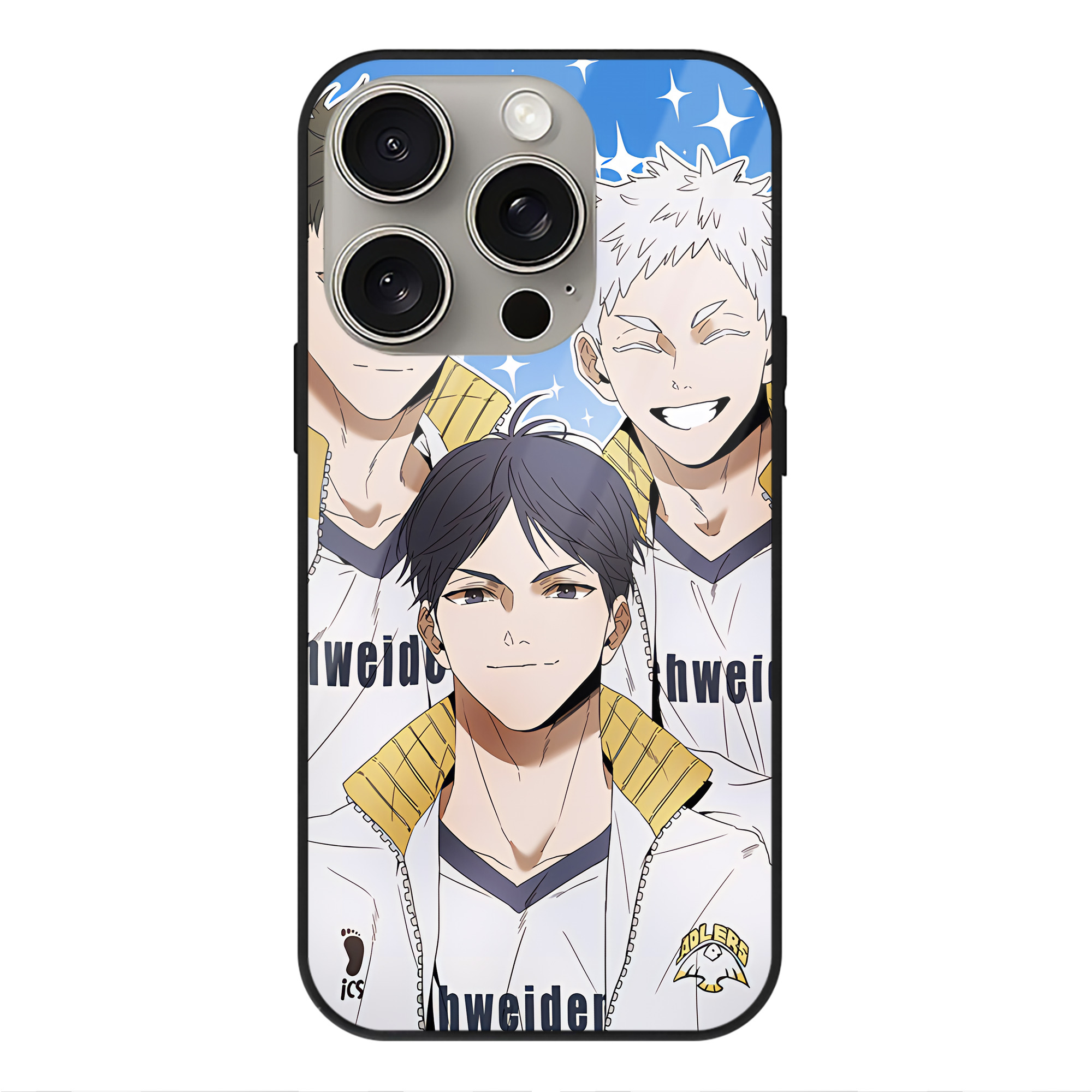 （画像用） ハイキュー!! Haikyu!! 【iPhone15Pro対応】スマホケース 耐衝撃＆黄変防止 背面ガラス