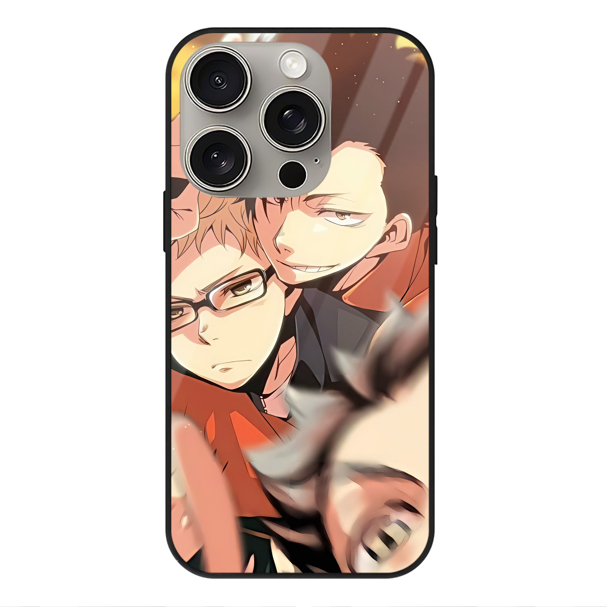 （画像用） ハイキュー!! Haikyu!! 【iPhone15Pro対応】スマホケース 耐衝撃＆黄変防止 背面ガラス