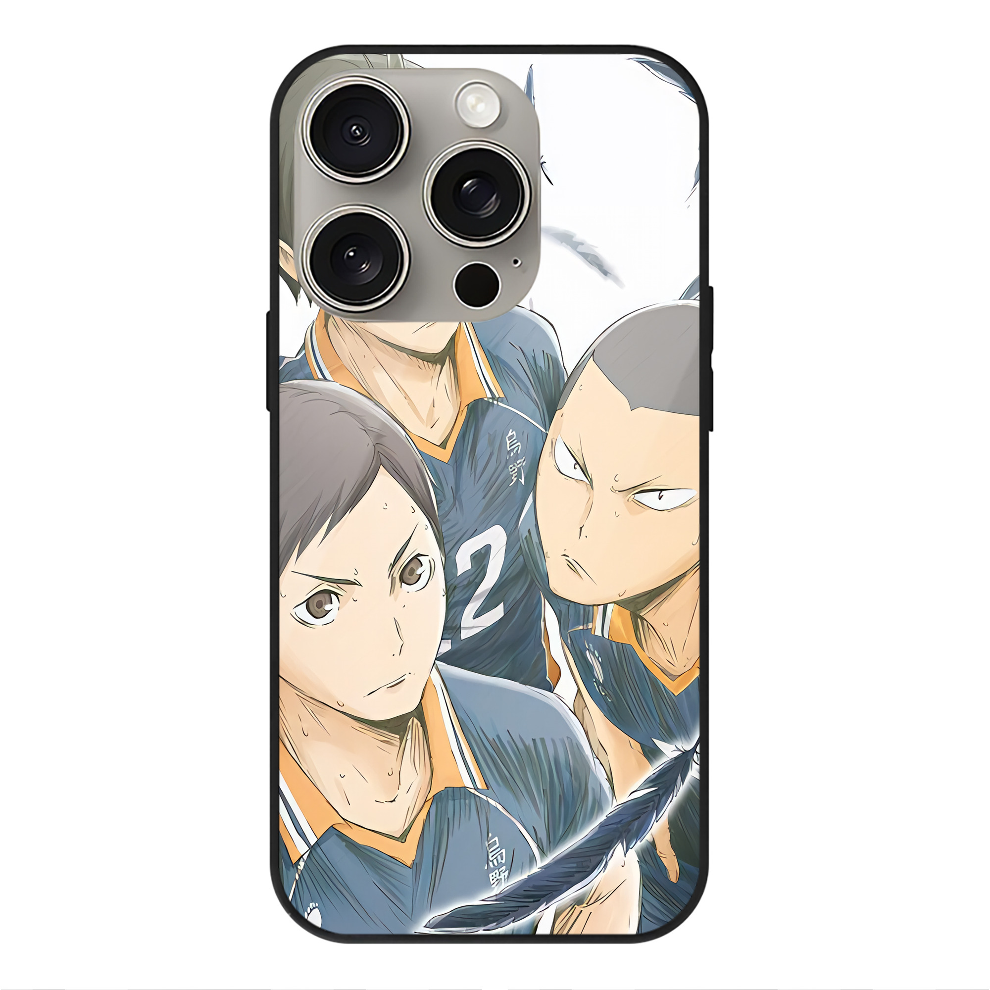 （画像用） ハイキュー!! Haikyu!! 【iPhone15Pro対応】スマホケース 耐衝撃＆黄変防止 背面ガラス