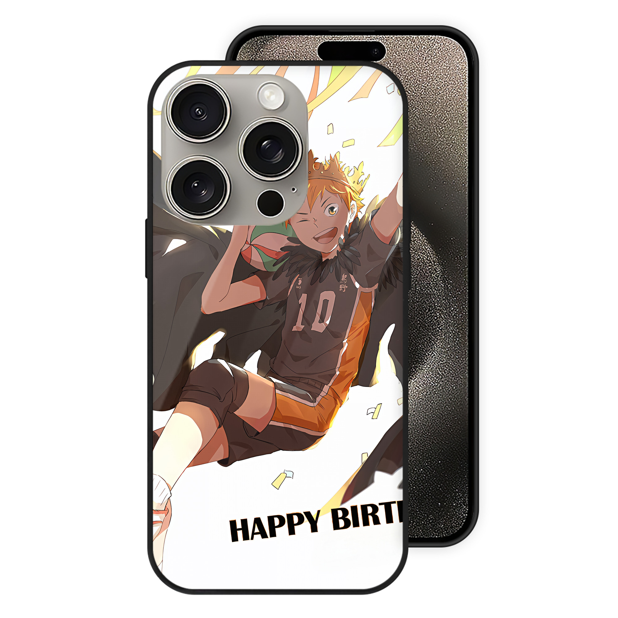 （画像用） ハイキュー!! Haikyu!! 【iPhone15Pro対応】スマホケース 耐衝撃＆黄変防止 背面ガラス