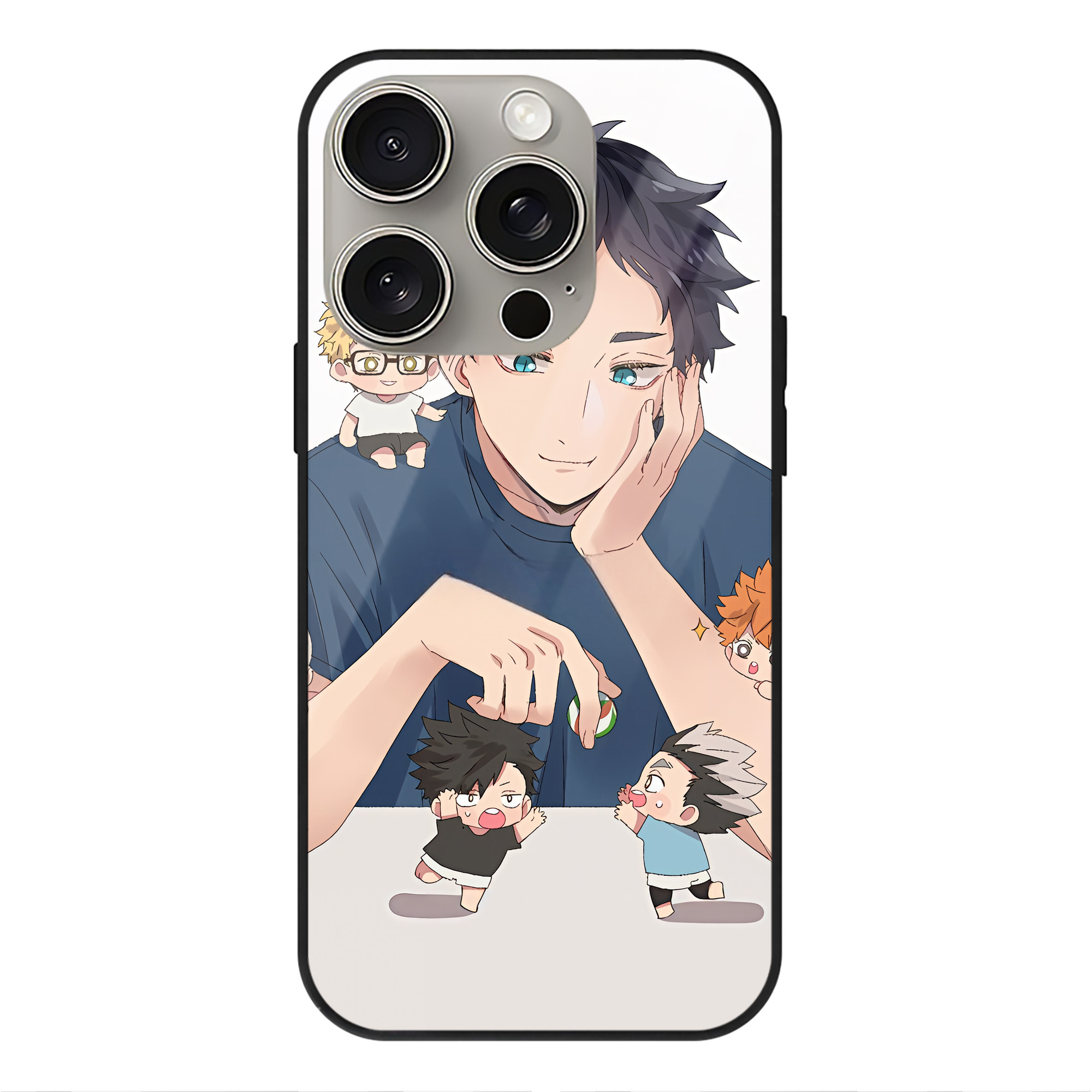 （画像用） ハイキュー!! Haikyu!! 【iPhone15Pro対応】スマホケース 耐衝撃＆黄変防止 背面ガラス