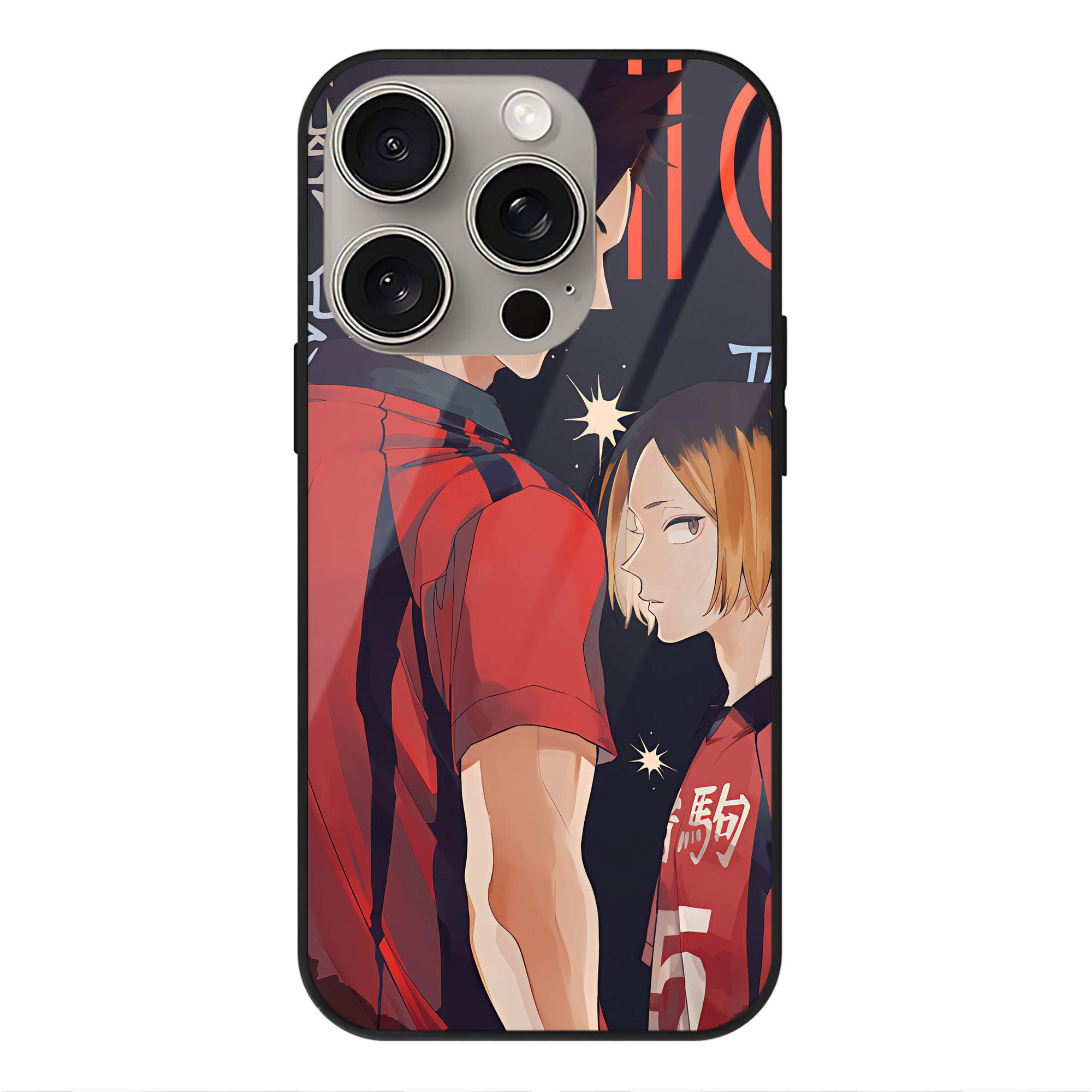 （画像用） ハイキュー!! Haikyu!! 【iPhone15Pro対応】スマホケース 耐衝撃＆黄変防止 背面ガラス