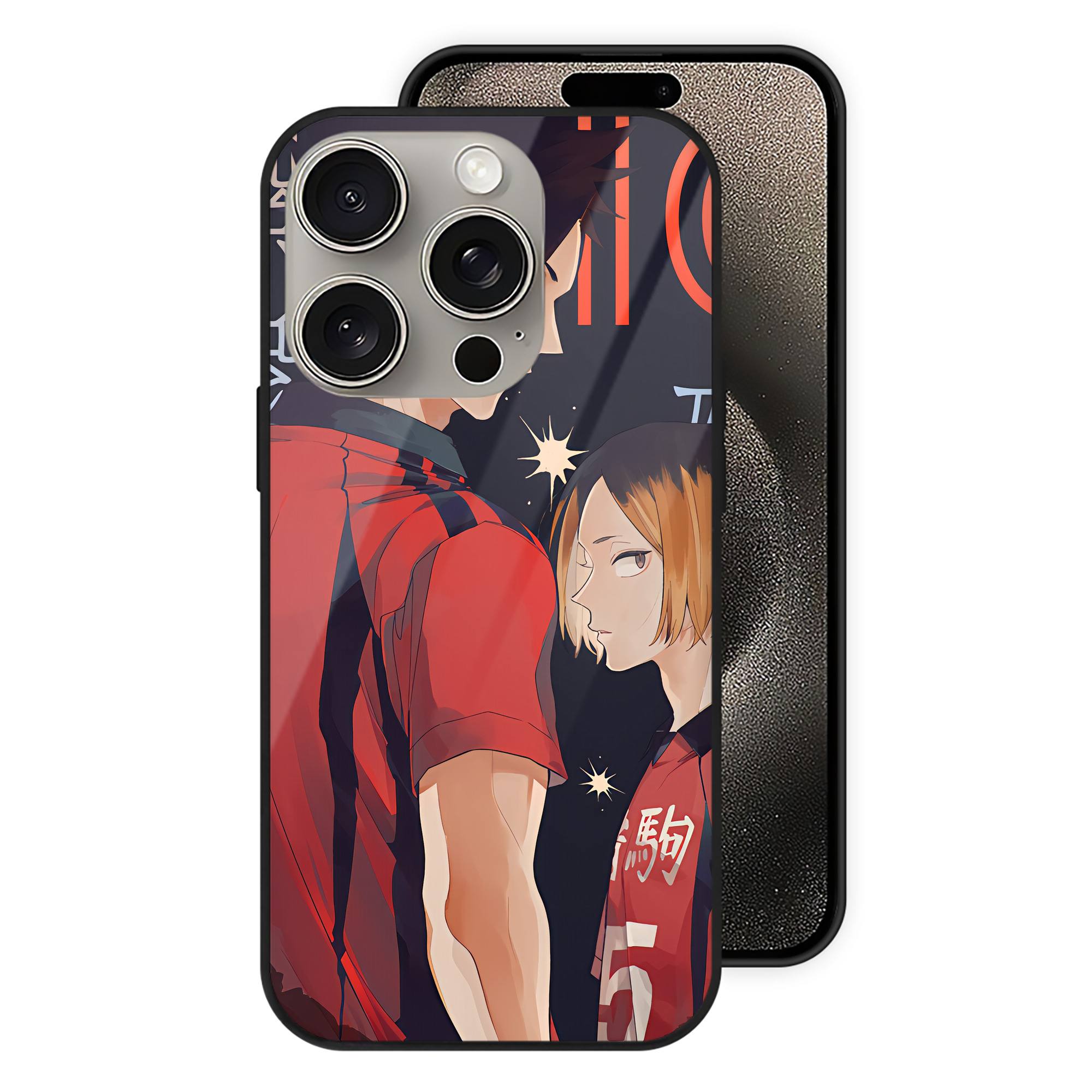 （画像用） ハイキュー!! Haikyu!! 【iPhone15Pro対応】スマホケース 耐衝撃＆黄変防止 背面ガラス