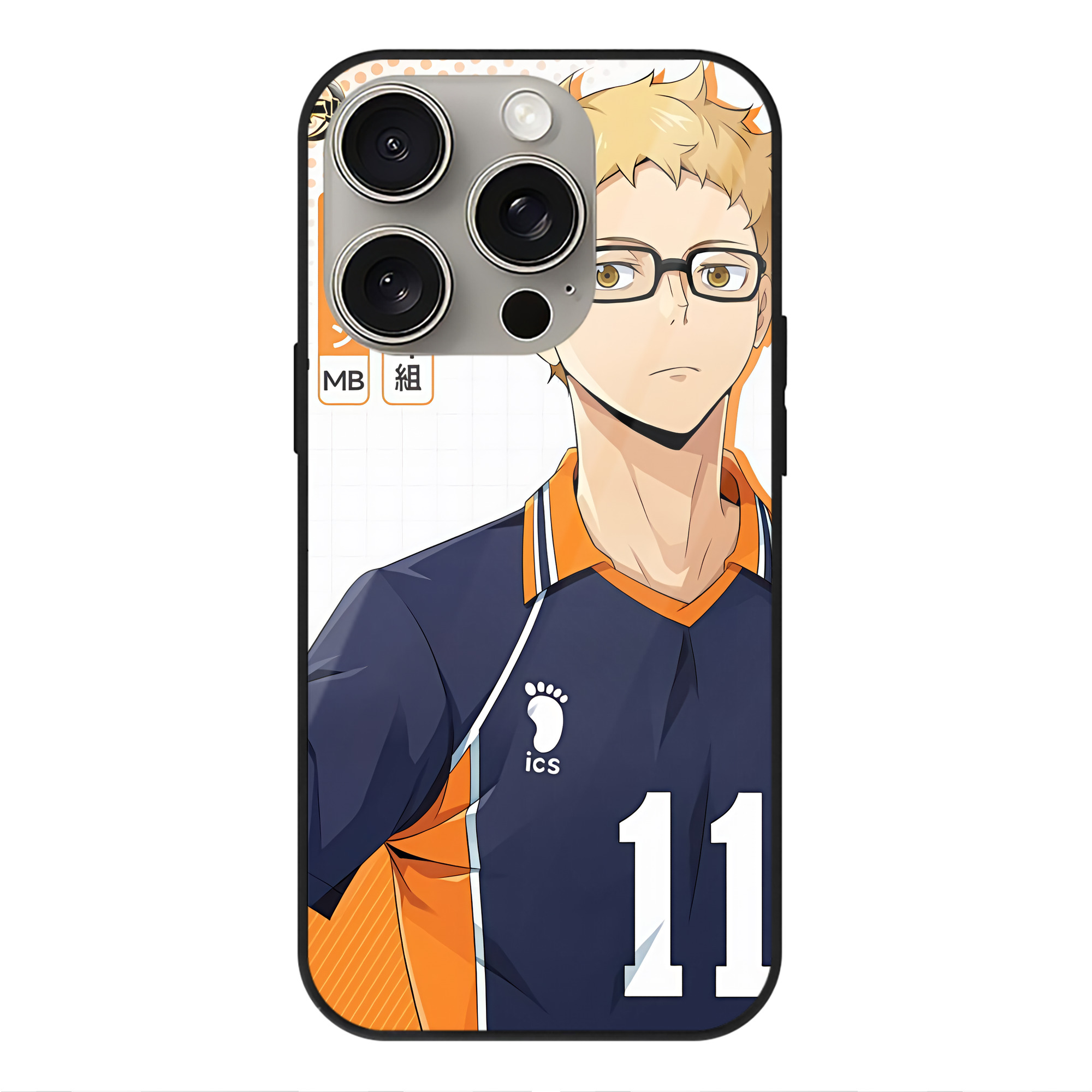 （画像用） ハイキュー!! Haikyu!! 【iPhone15Pro対応】スマホケース 耐衝撃＆黄変防止 背面ガラス