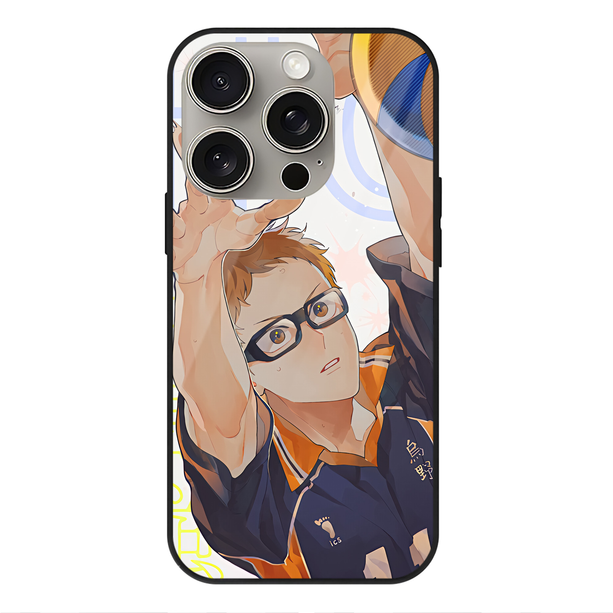 （画像用） ハイキュー!! Haikyu!! 【iPhone15Pro対応】スマホケース 耐衝撃＆黄変防止 背面ガラス