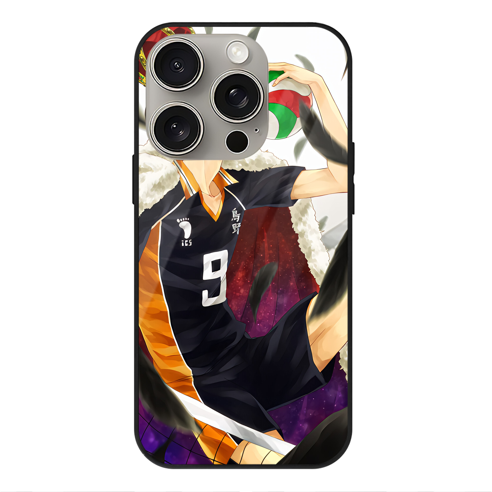（画像用） ハイキュー!! Haikyu!! 【iPhone15Pro対応】スマホケース 耐衝撃＆黄変防止 背面ガラス