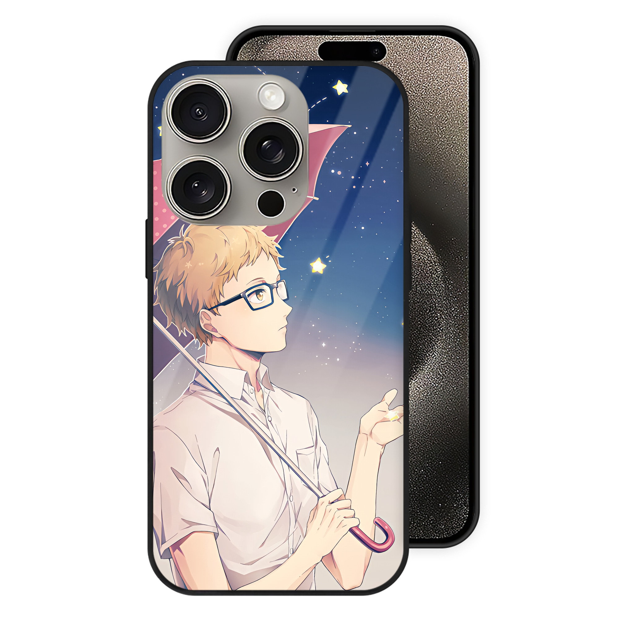 （画像用） ハイキュー!! Haikyu!! 【iPhone15Pro対応】スマホケース 耐衝撃＆黄変防止 背面ガラス