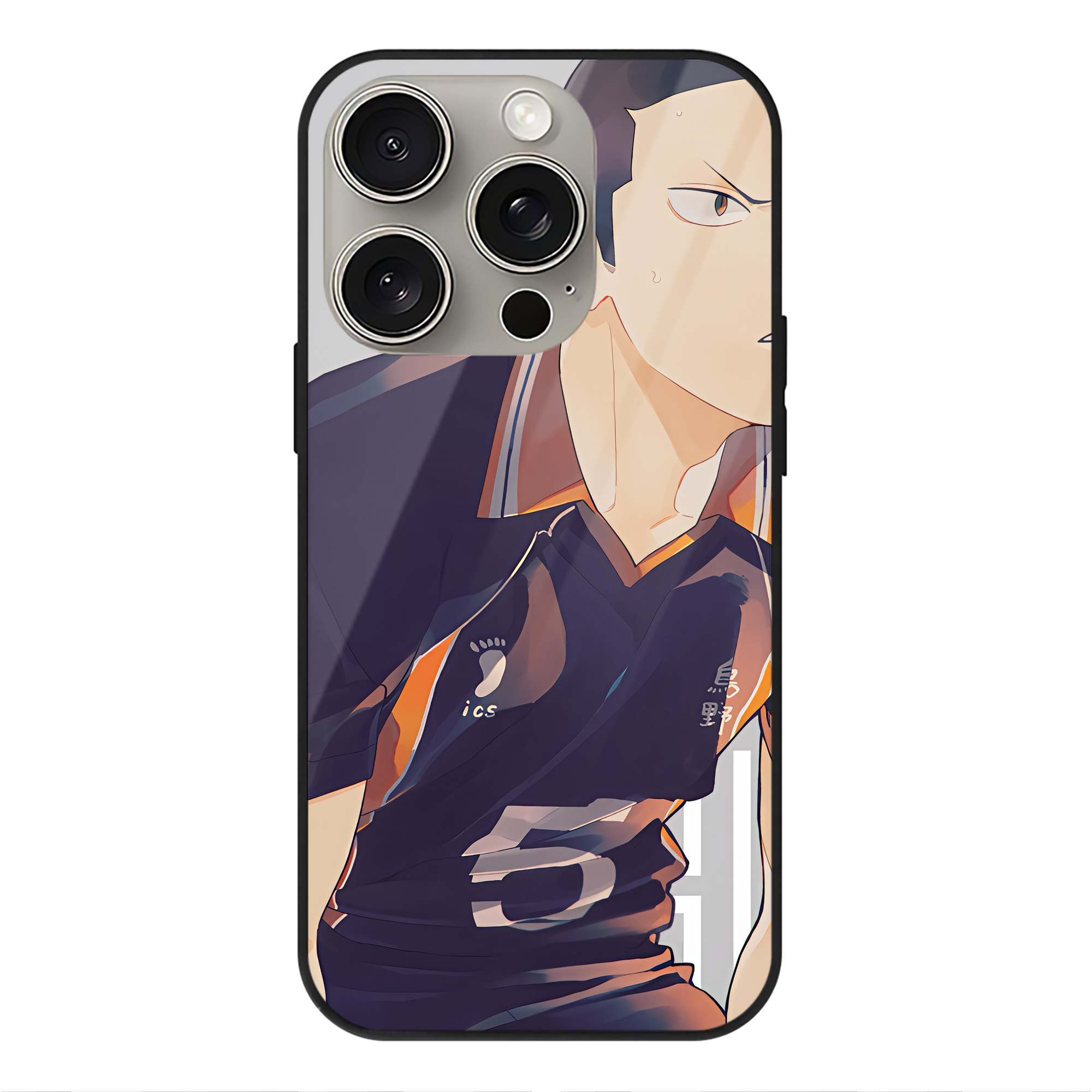 （画像用） ハイキュー!! Haikyu!! 【iPhone15Pro対応】スマホケース 耐衝撃＆黄変防止 背面ガラス