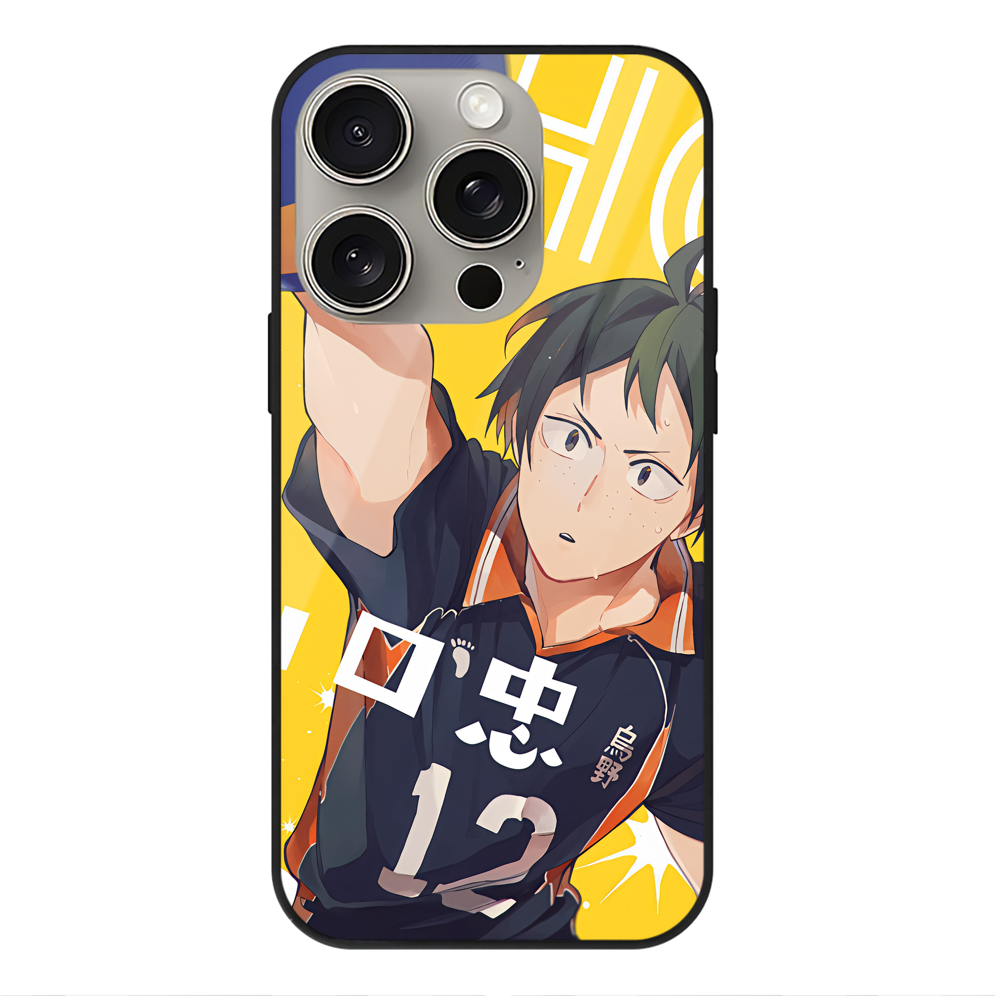 （画像用） ハイキュー!! Haikyu!! 【iPhone15Pro対応】スマホケース 耐衝撃＆黄変防止 背面ガラス
