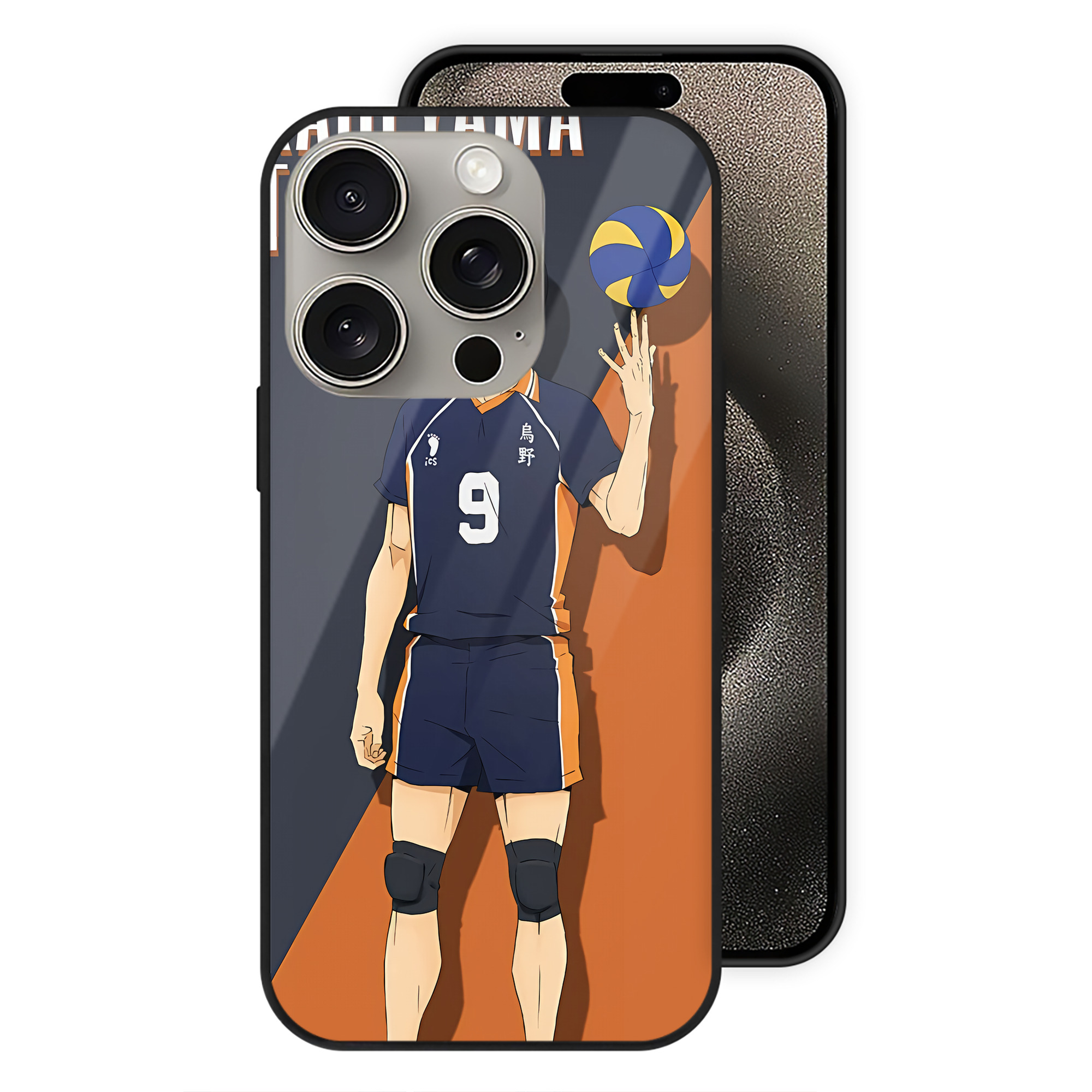 （画像用） ハイキュー!! Haikyu!! 【iPhone15Pro対応】スマホケース 耐衝撃＆黄変防止 背面ガラス