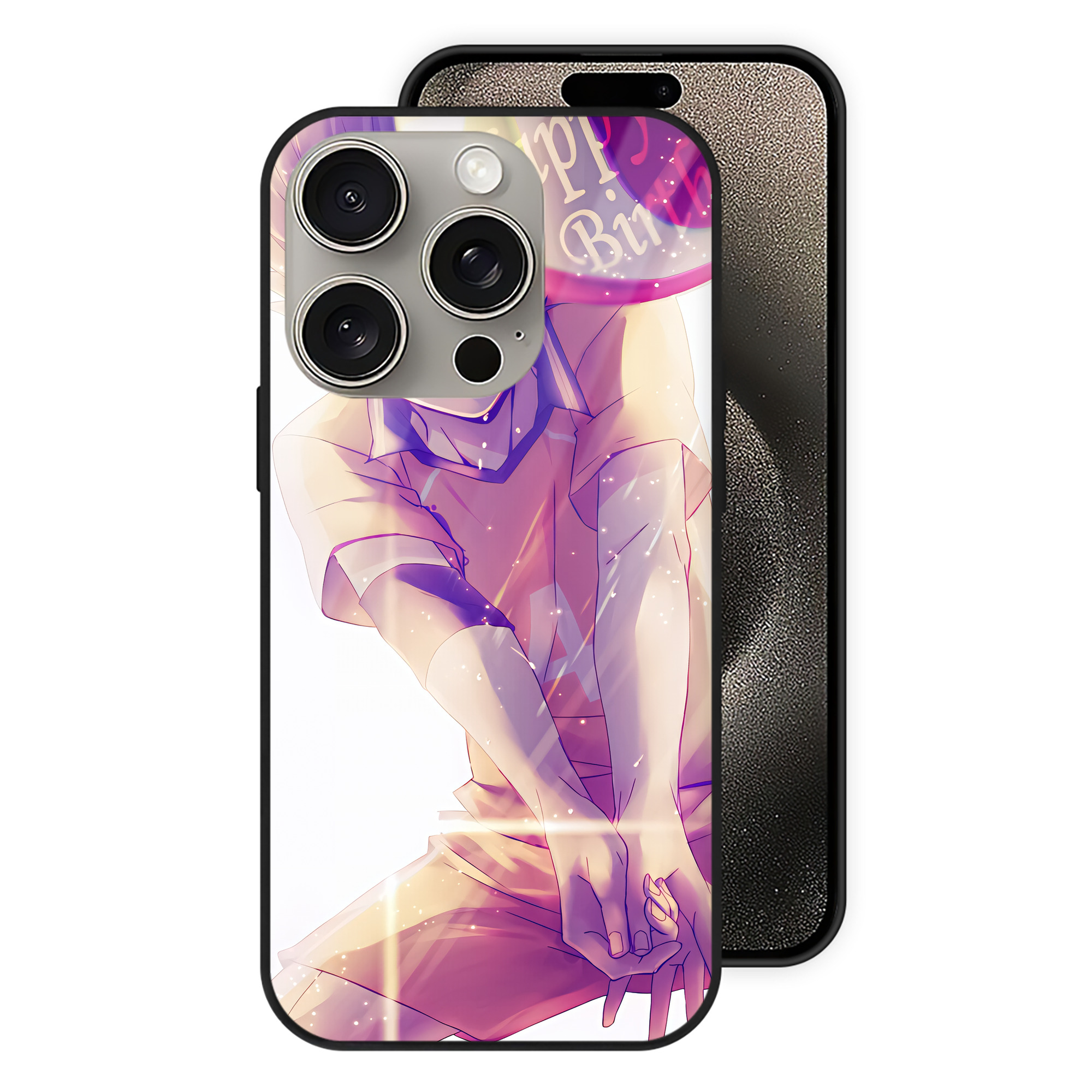 （画像用） ハイキュー!! Haikyu!! 【iPhone15Pro対応】スマホケース 耐衝撃＆黄変防止 背面ガラス