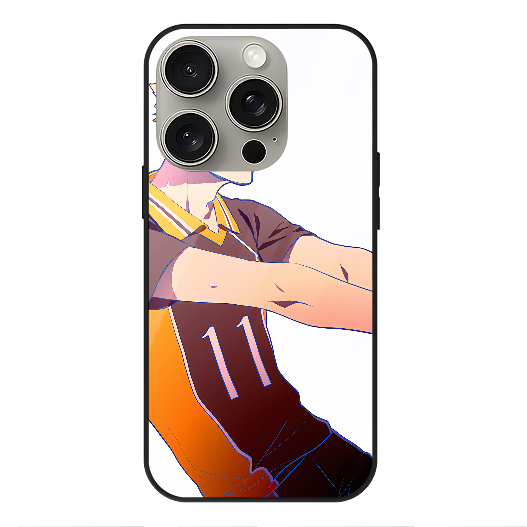 （画像用） ハイキュー!! Haikyu!! 【iPhone15Pro対応】スマホケース 耐衝撃＆黄変防止 背面ガラス