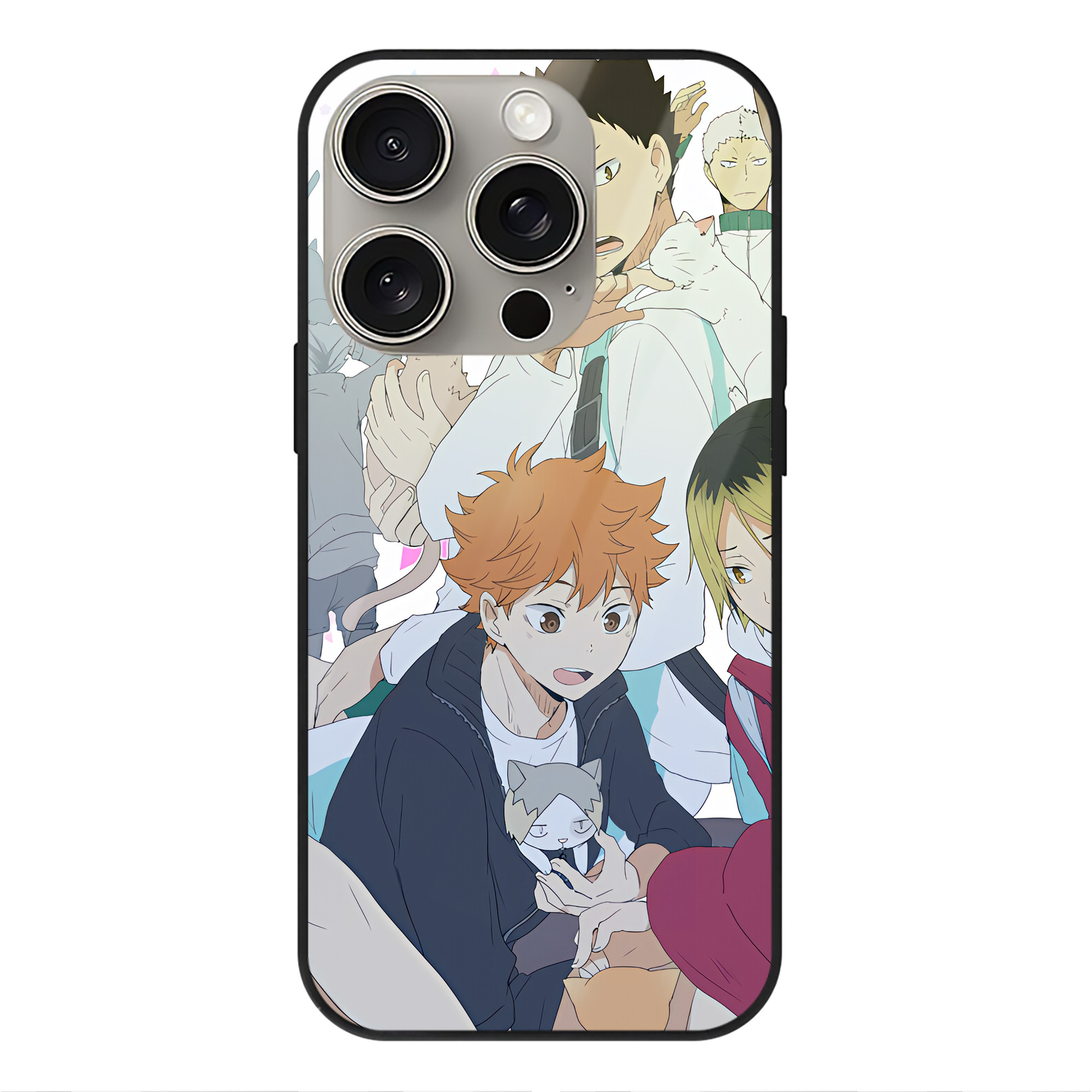 （画像用） ハイキュー!! Haikyu!! 【iPhone15Pro対応】スマホケース 耐衝撃＆黄変防止 背面ガラス