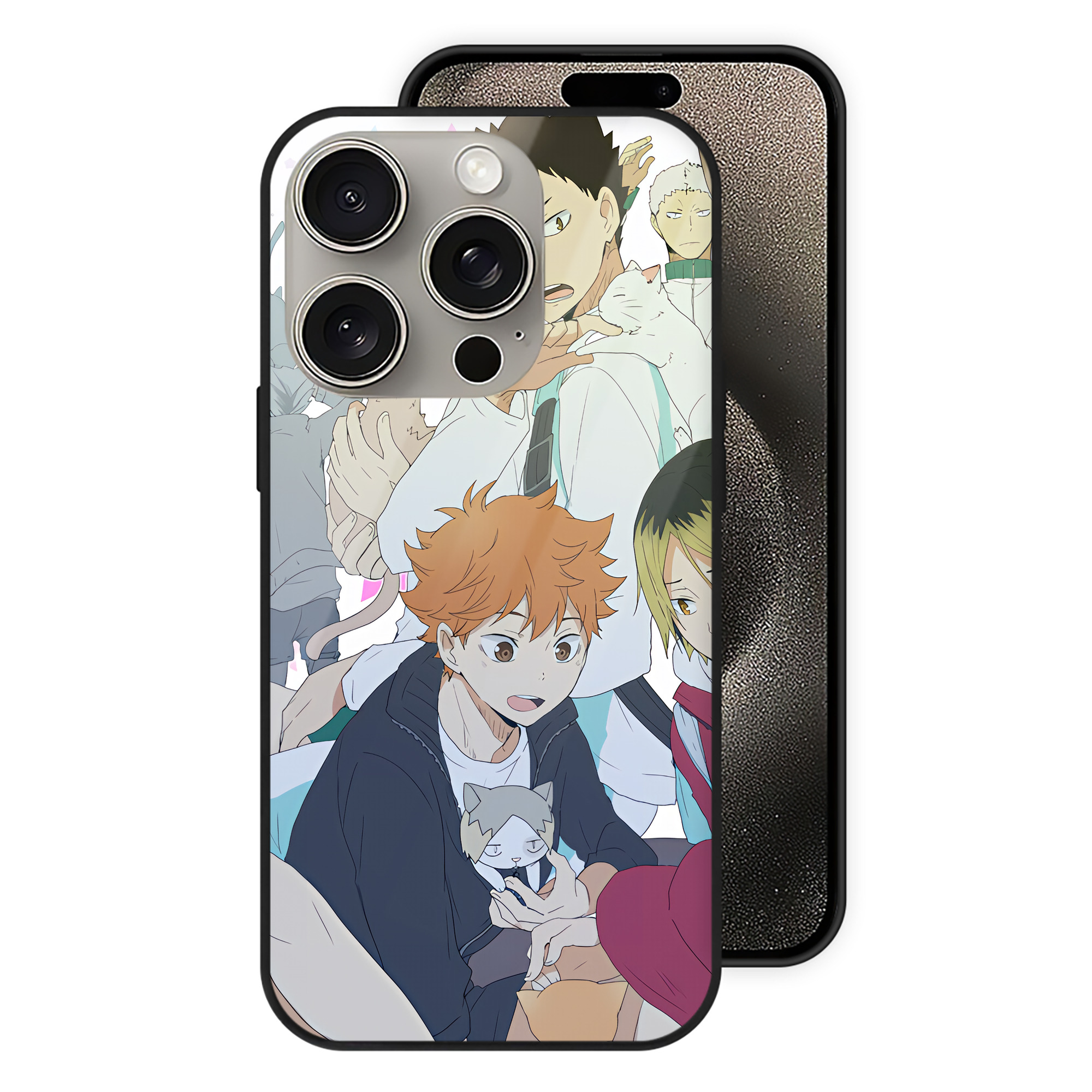 （画像用） ハイキュー!! Haikyu!! 【iPhone15Pro対応】スマホケース 耐衝撃＆黄変防止 背面ガラス
