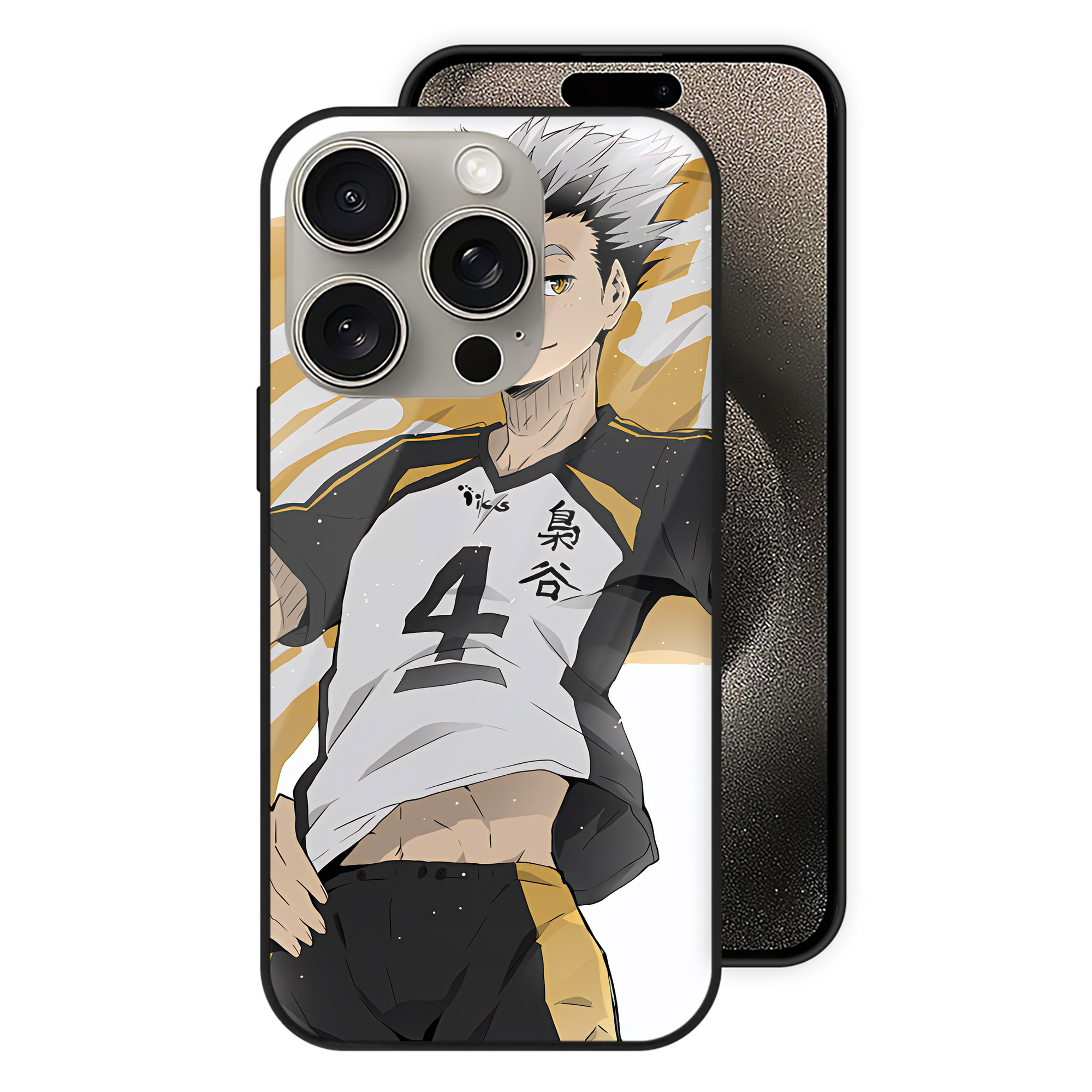 （画像用） ハイキュー!! Haikyu!! 【iPhone15Pro対応】スマホケース 耐衝撃＆黄変防止 背面ガラス
