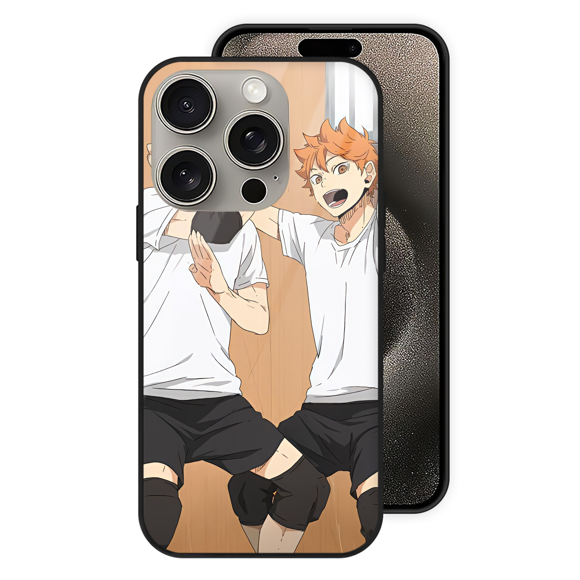 （画像用） ハイキュー!! Haikyu!! 【iPhone15Pro対応】スマホケース 耐衝撃＆黄変防止 背面ガラス