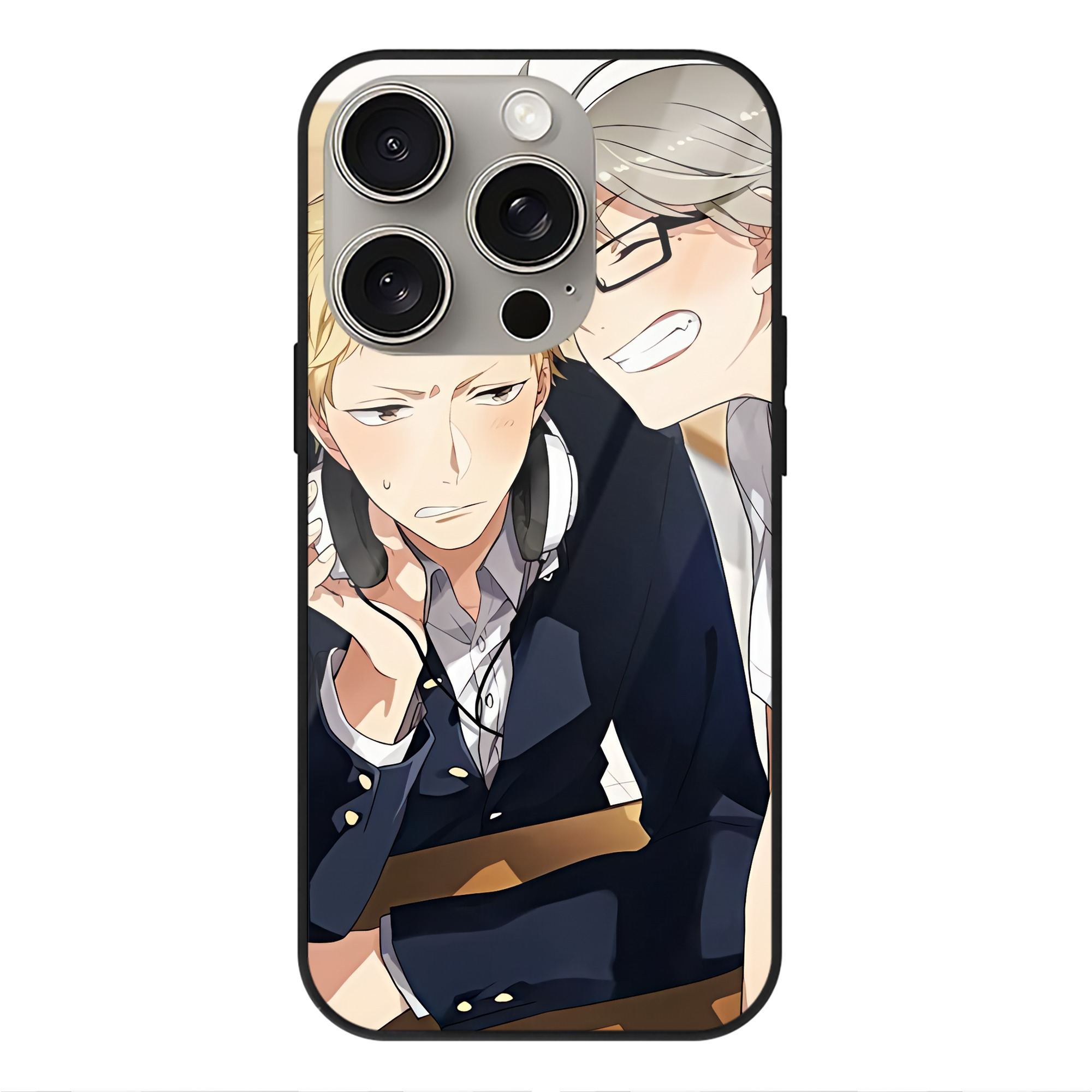 （画像用） ハイキュー!! Haikyu!! 【iPhone15Pro対応】スマホケース 耐衝撃＆黄変防止 背面ガラス