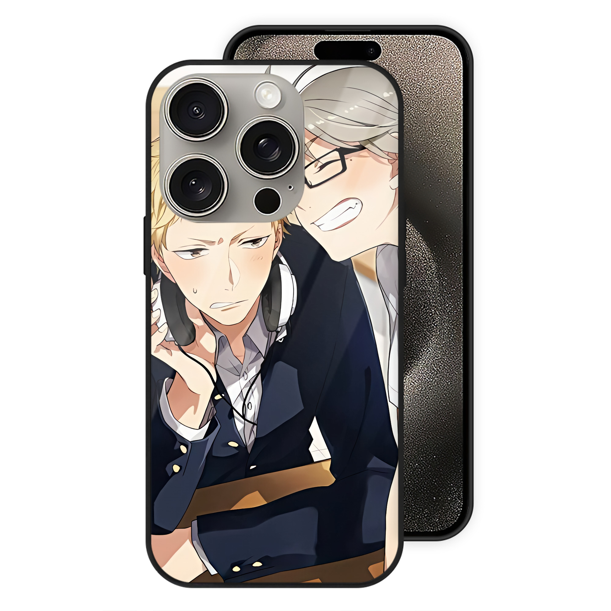 （画像用） ハイキュー!! Haikyu!! 【iPhone15Pro対応】スマホケース 耐衝撃＆黄変防止 背面ガラス