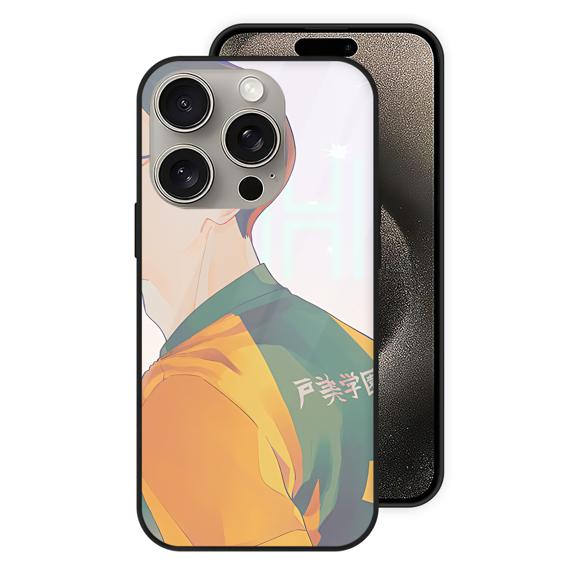 （画像用） ハイキュー!! Haikyu!! 【iPhone15Pro対応】スマホケース 耐衝撃＆黄変防止 背面ガラス