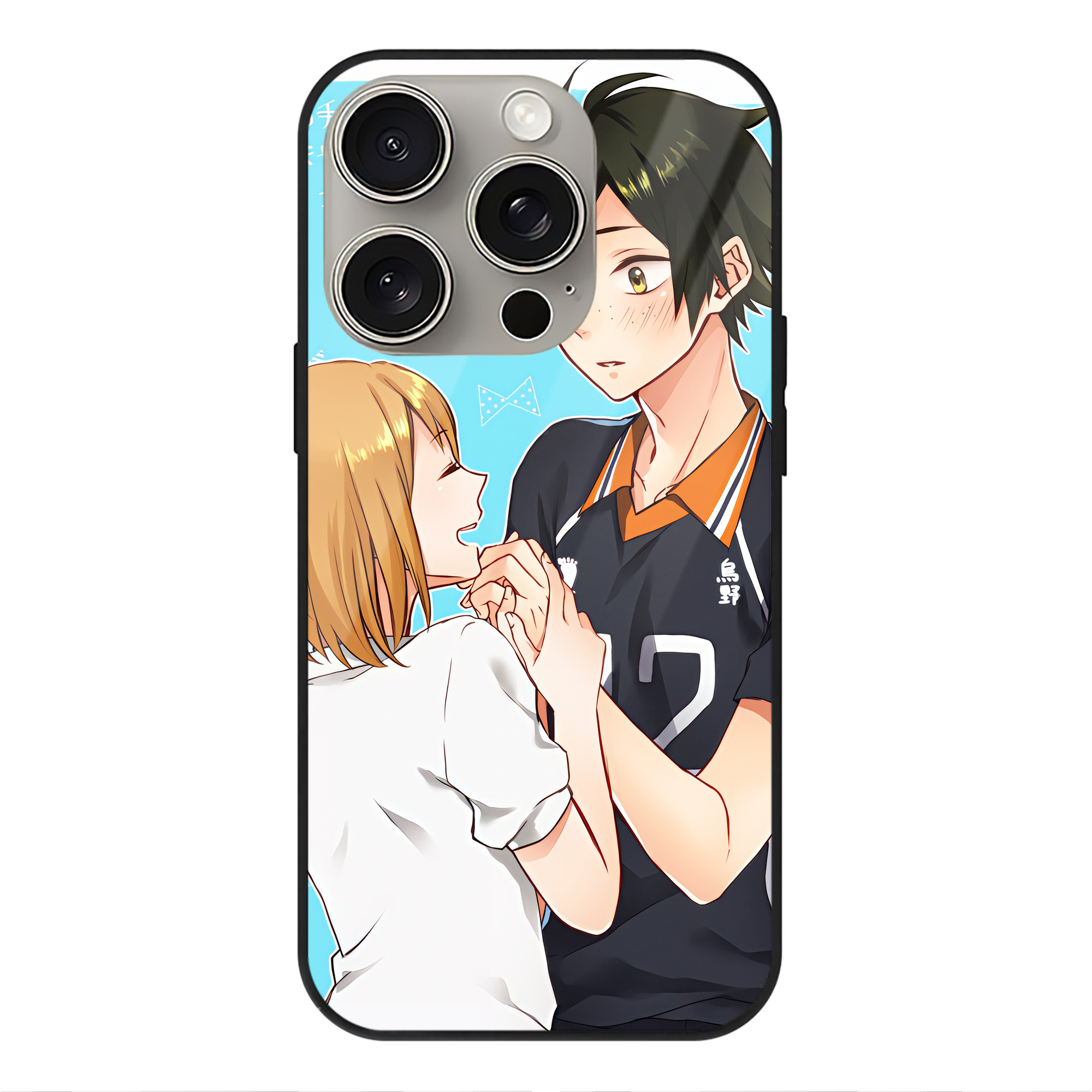 （画像用） ハイキュー!! Haikyu!! 【iPhone15Pro対応】スマホケース 耐衝撃＆黄変防止 背面ガラス