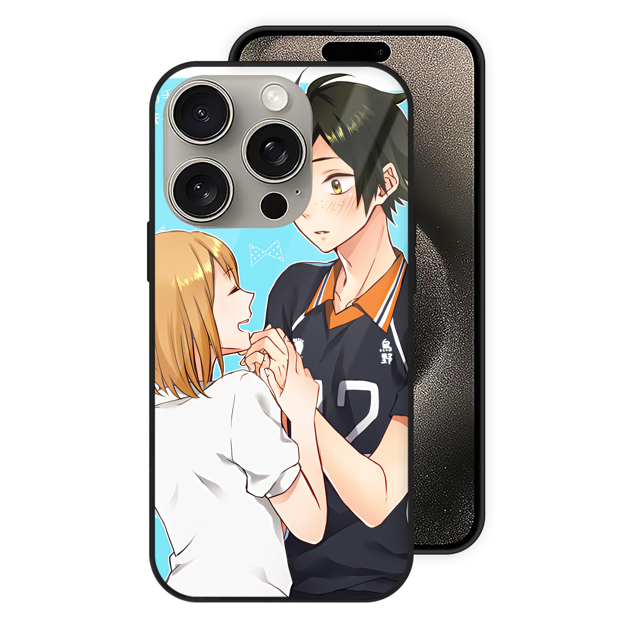 （画像用） ハイキュー!! Haikyu!! 【iPhone15Pro対応】スマホケース 耐衝撃＆黄変防止 背面ガラス
