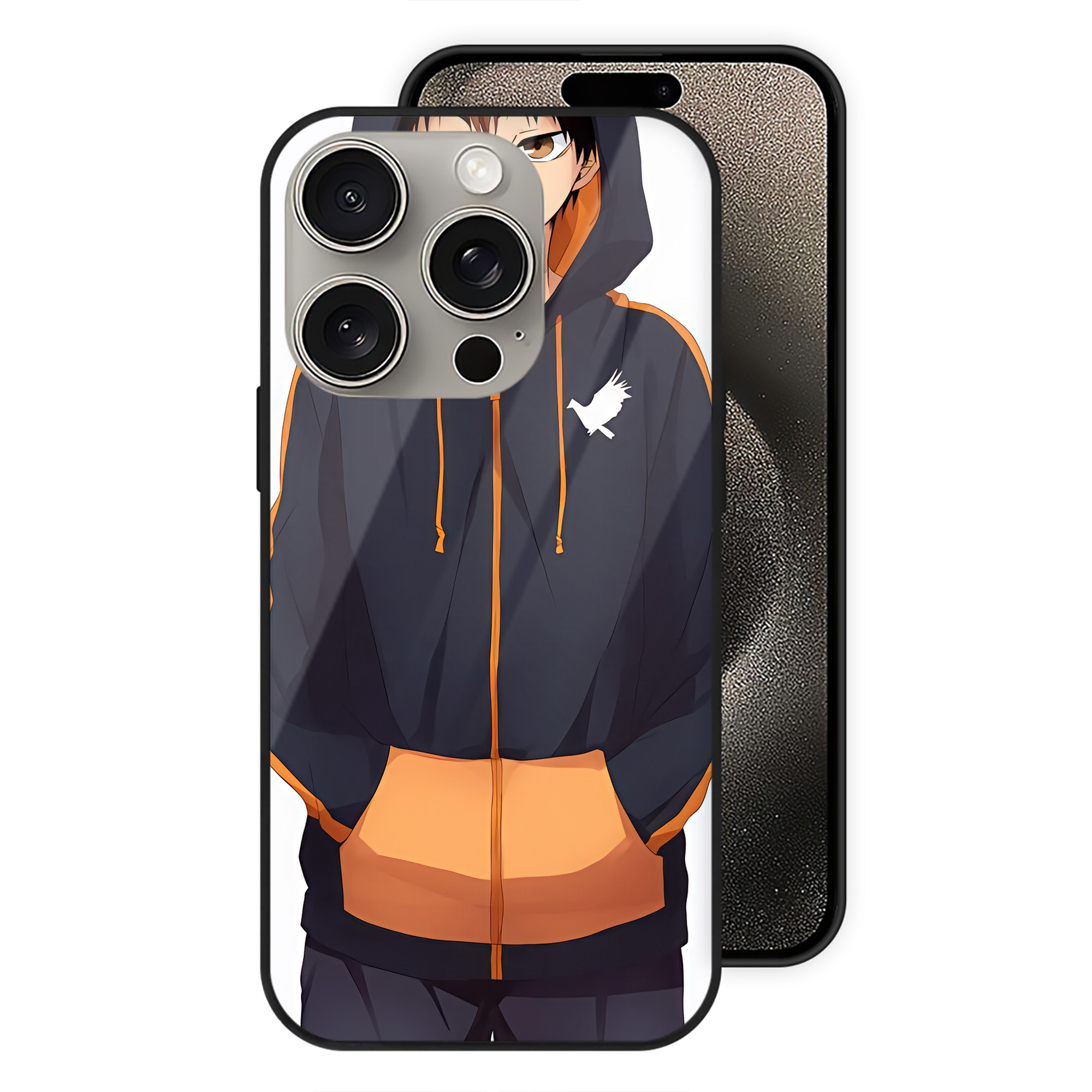 （画像用） ハイキュー!! Haikyu!! 【iPhone15Pro対応】スマホケース 耐衝撃＆黄変防止 背面ガラス