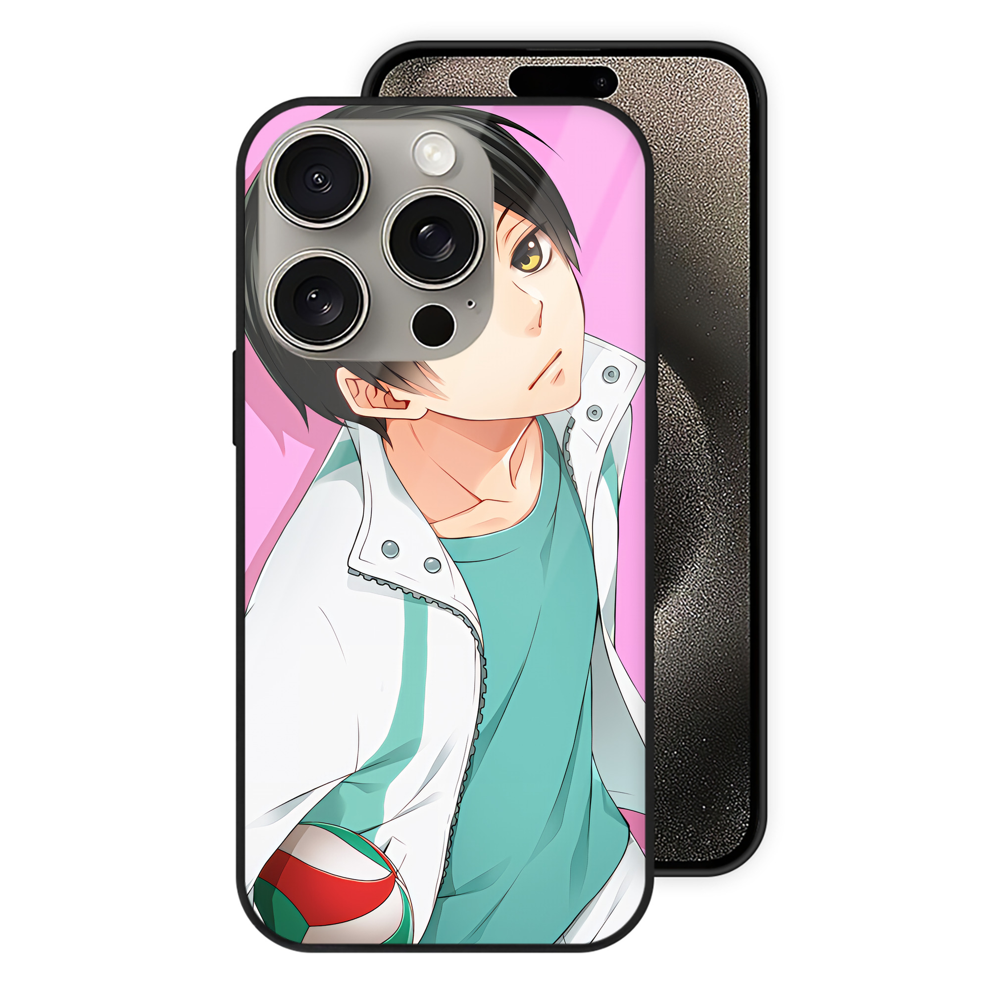 （画像用） ハイキュー!! Haikyu!! 【iPhone15Pro対応】スマホケース 耐衝撃＆黄変防止 背面ガラス