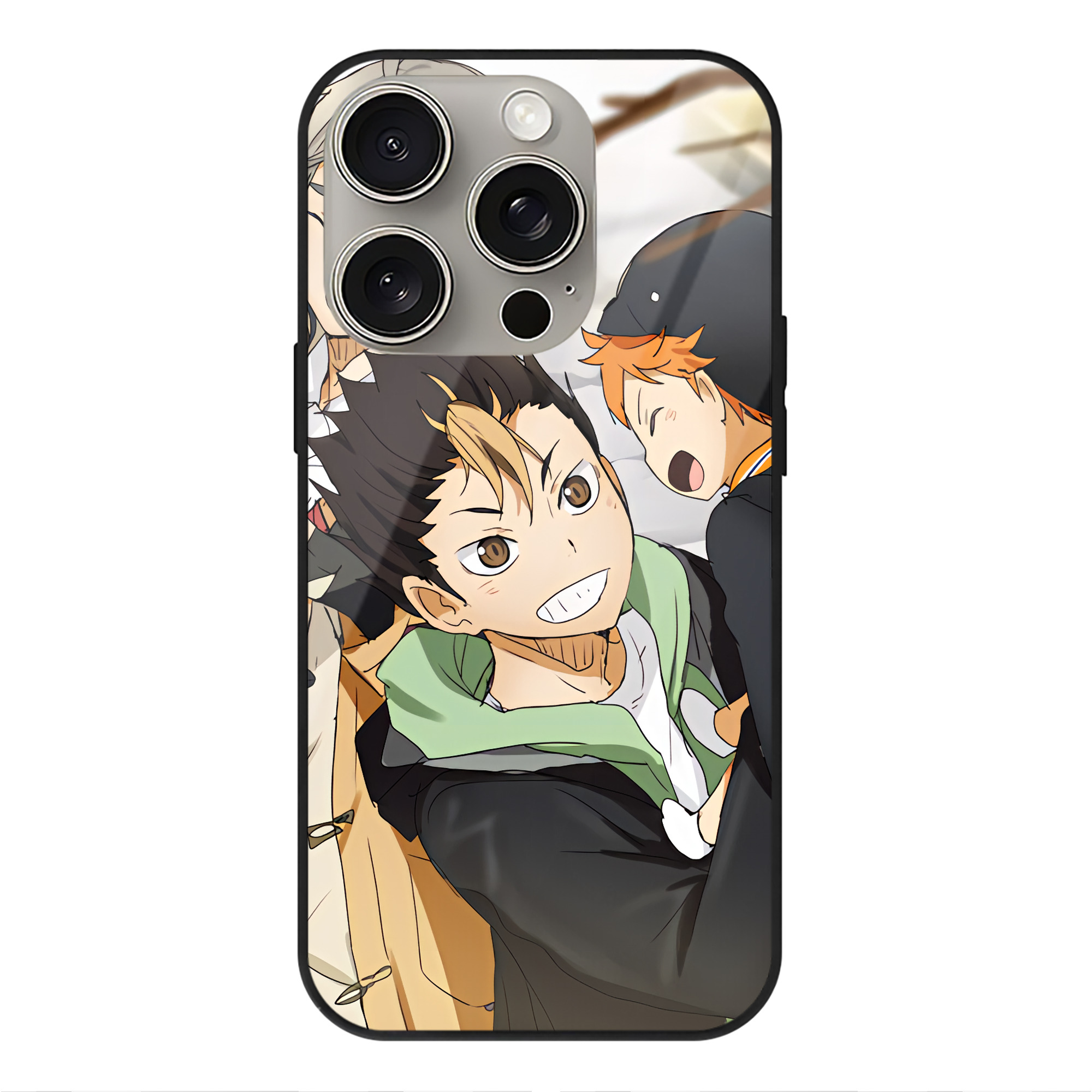 （画像用） ハイキュー!! Haikyu!! 【iPhone15Pro対応】スマホケース 耐衝撃＆黄変防止 背面ガラス