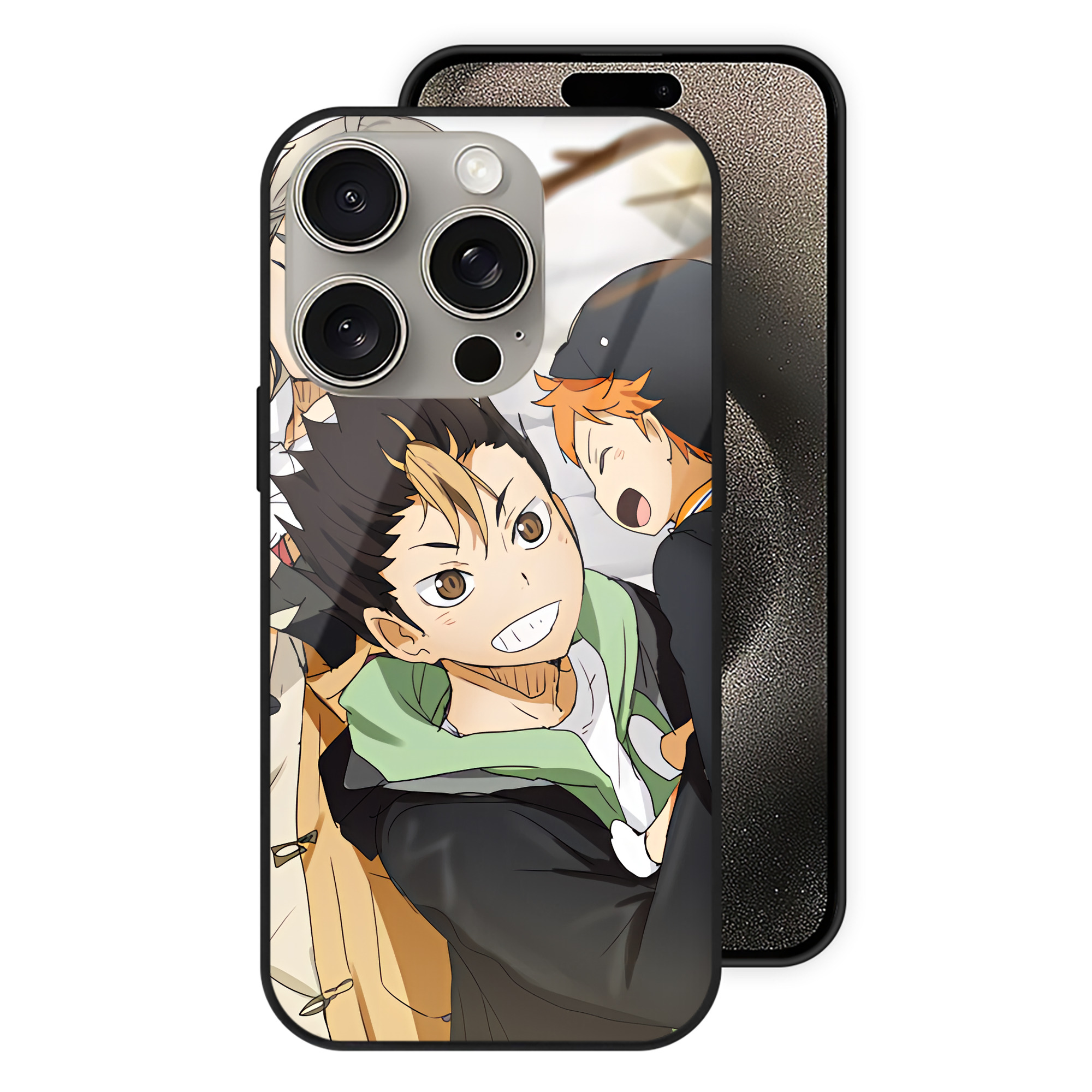 （画像用） ハイキュー!! Haikyu!! 【iPhone15Pro対応】スマホケース 耐衝撃＆黄変防止 背面ガラス