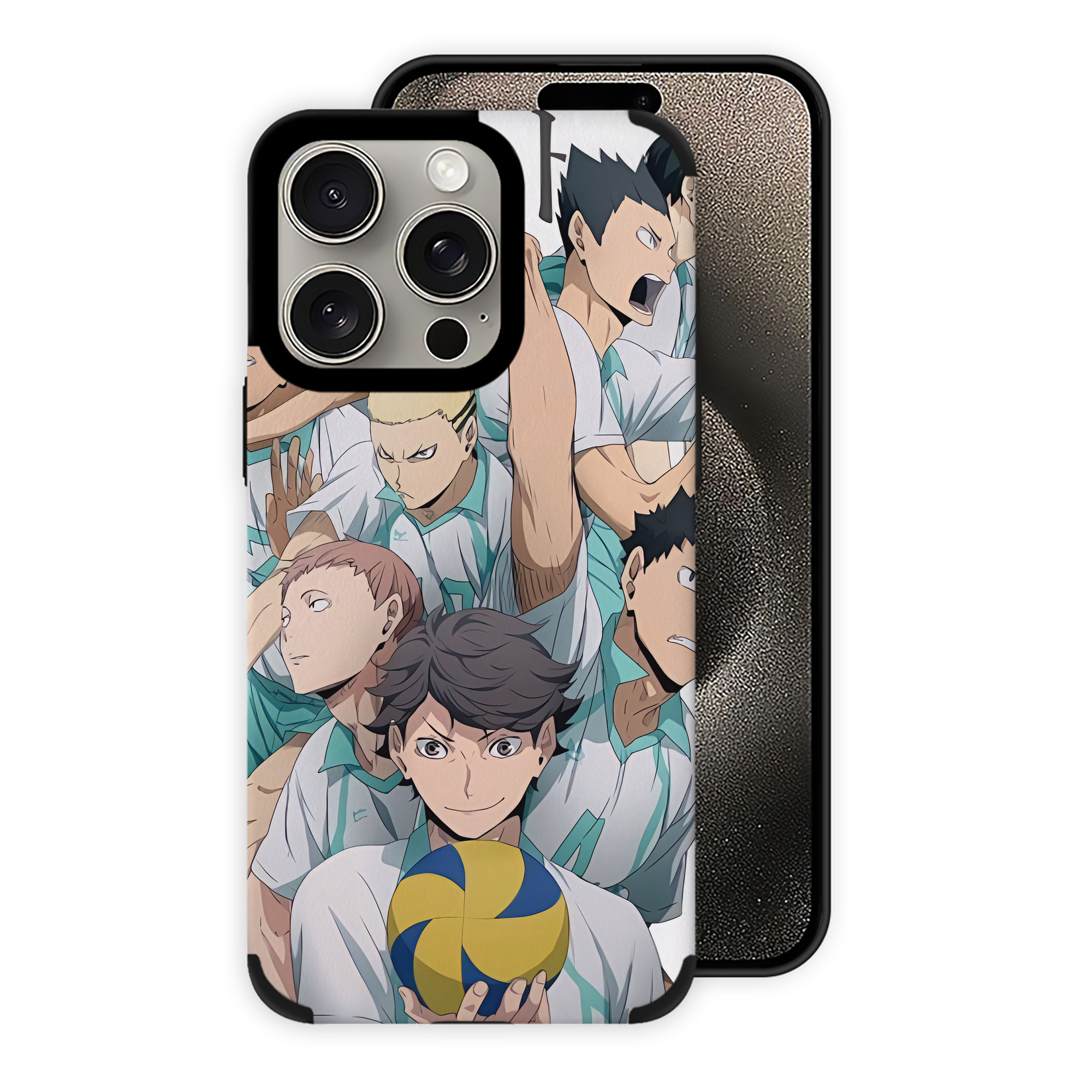 （画像用） ハイキュー!! Haikyu!! 【iPhone15ProMax対応】 PUレザー スマホケース 耐衝撃＆黄変防止