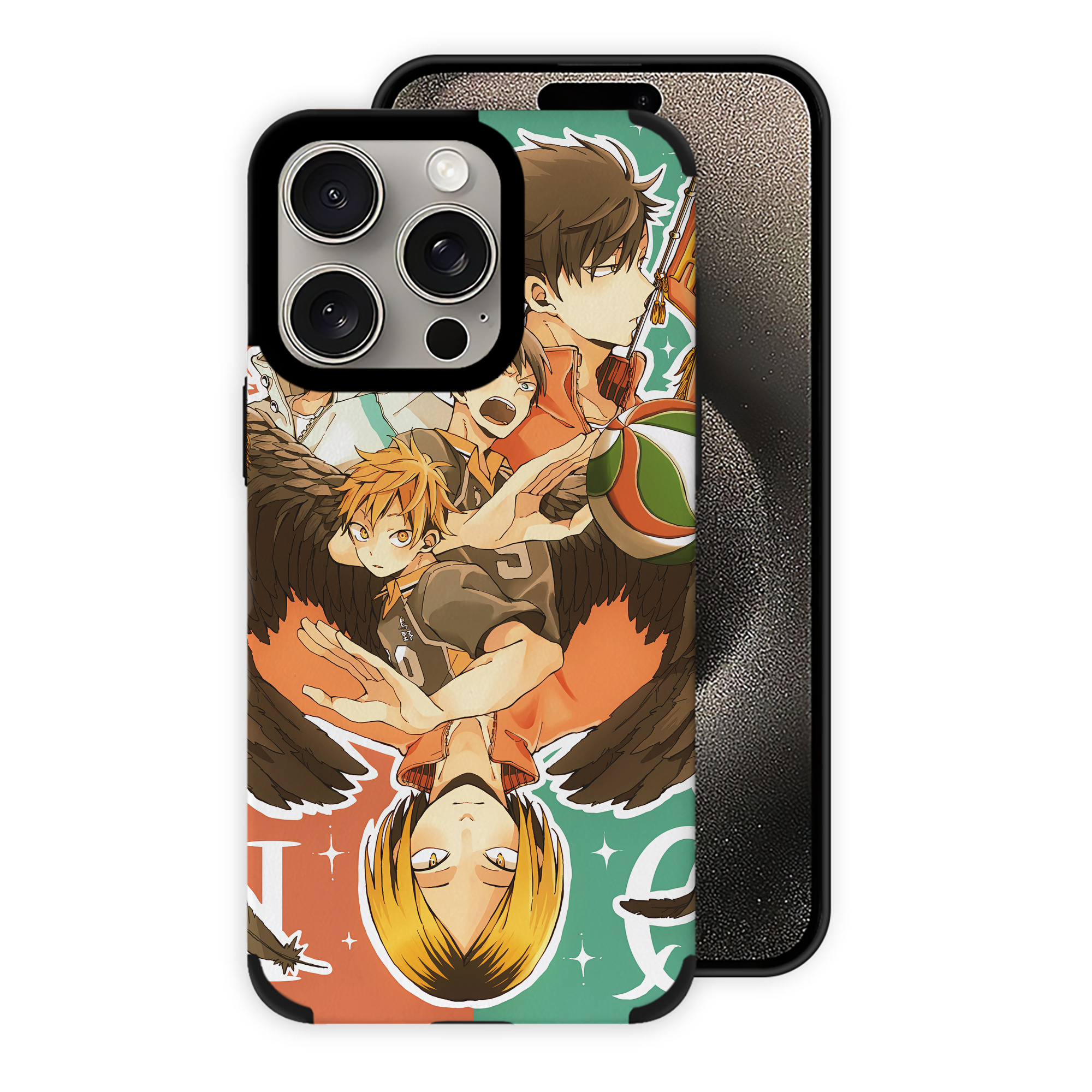 （画像用） ハイキュー!! Haikyu!! 【iPhone15ProMax対応】 PUレザー スマホケース 耐衝撃＆黄変防止