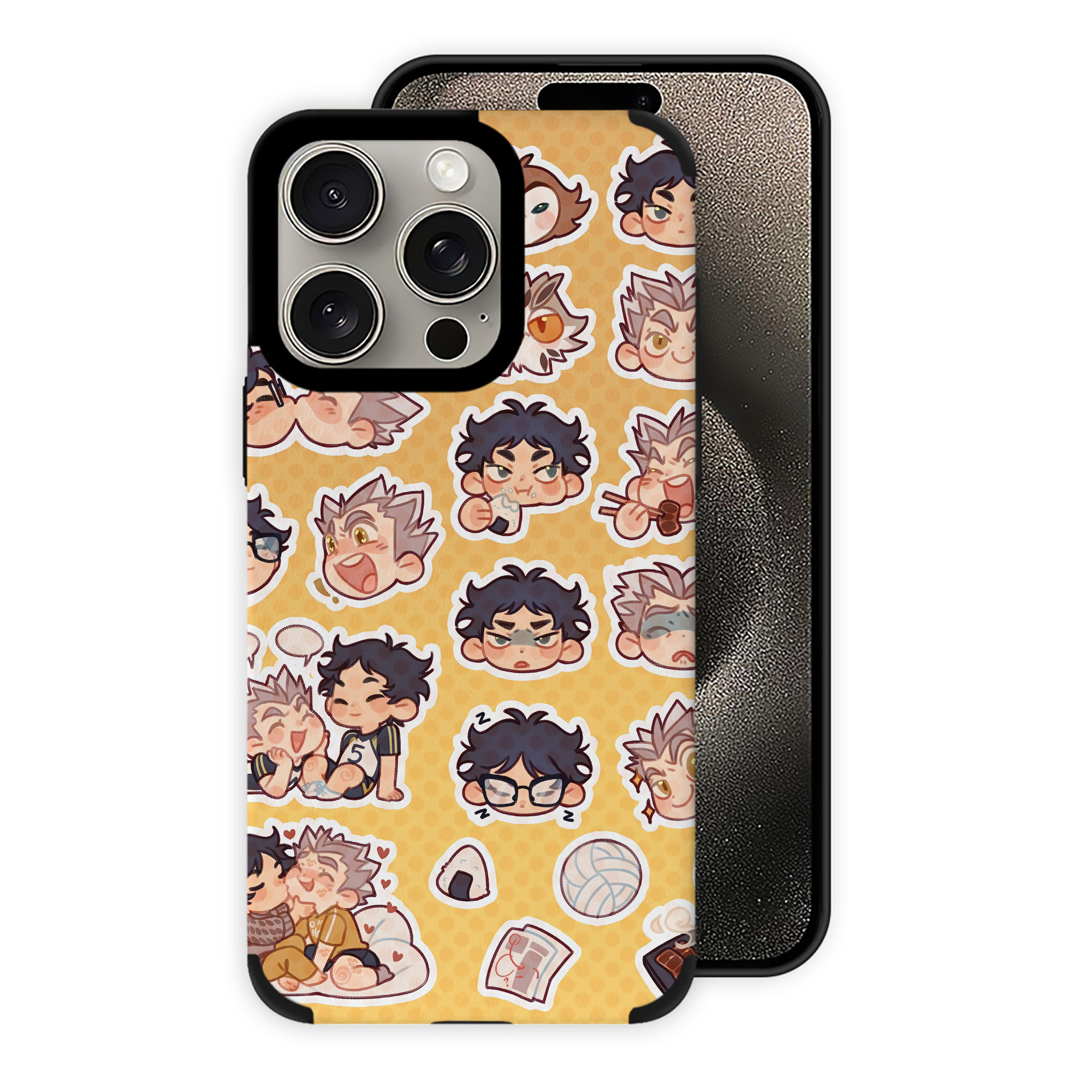 （画像用） ハイキュー!! Haikyu!! 【iPhone15ProMax対応】 PUレザー スマホケース 耐衝撃＆黄変防止