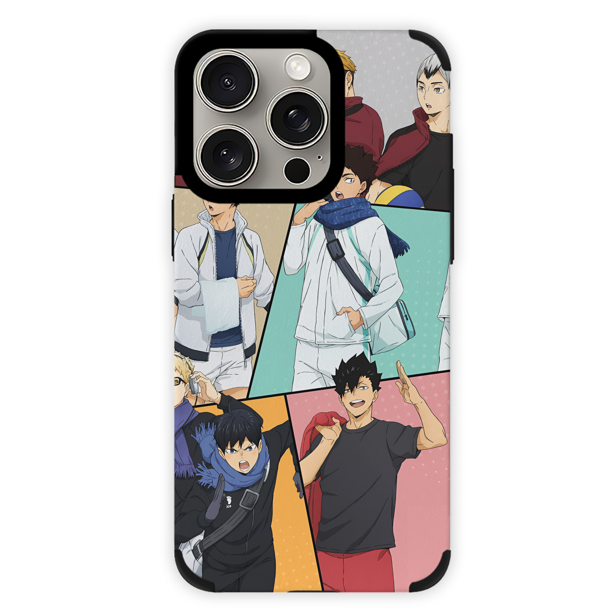 （画像用） ハイキュー!! Haikyu!! 【iPhone15ProMax対応】 PUレザー スマホケース 耐衝撃＆黄変防止