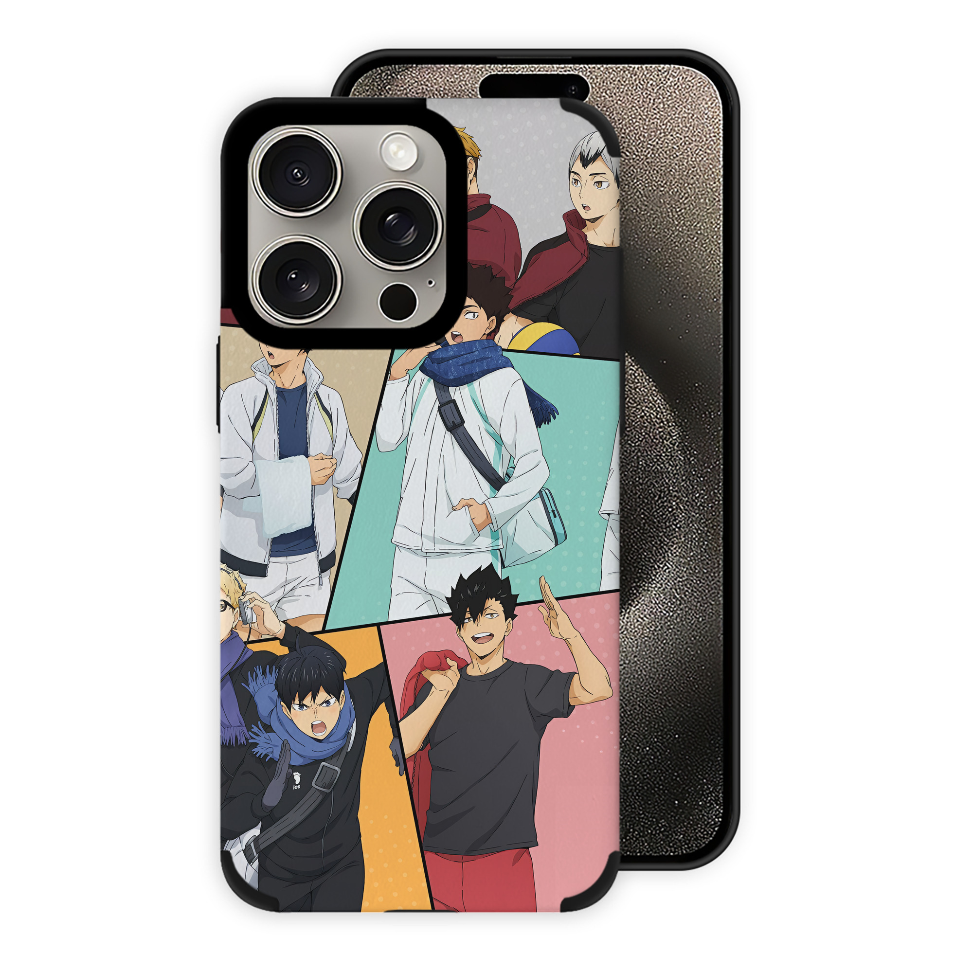 （画像用） ハイキュー!! Haikyu!! 【iPhone15ProMax対応】 PUレザー スマホケース 耐衝撃＆黄変防止