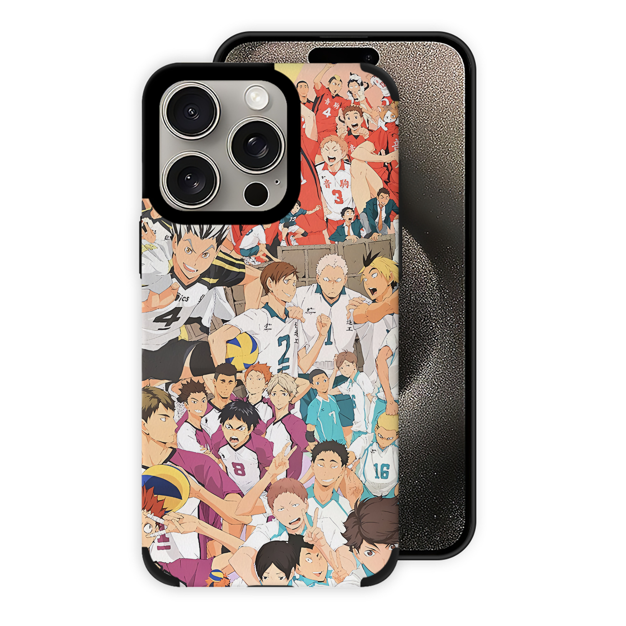 （画像用） ハイキュー!! Haikyu!! 【iPhone15ProMax対応】 PUレザー スマホケース 耐衝撃＆黄変防止