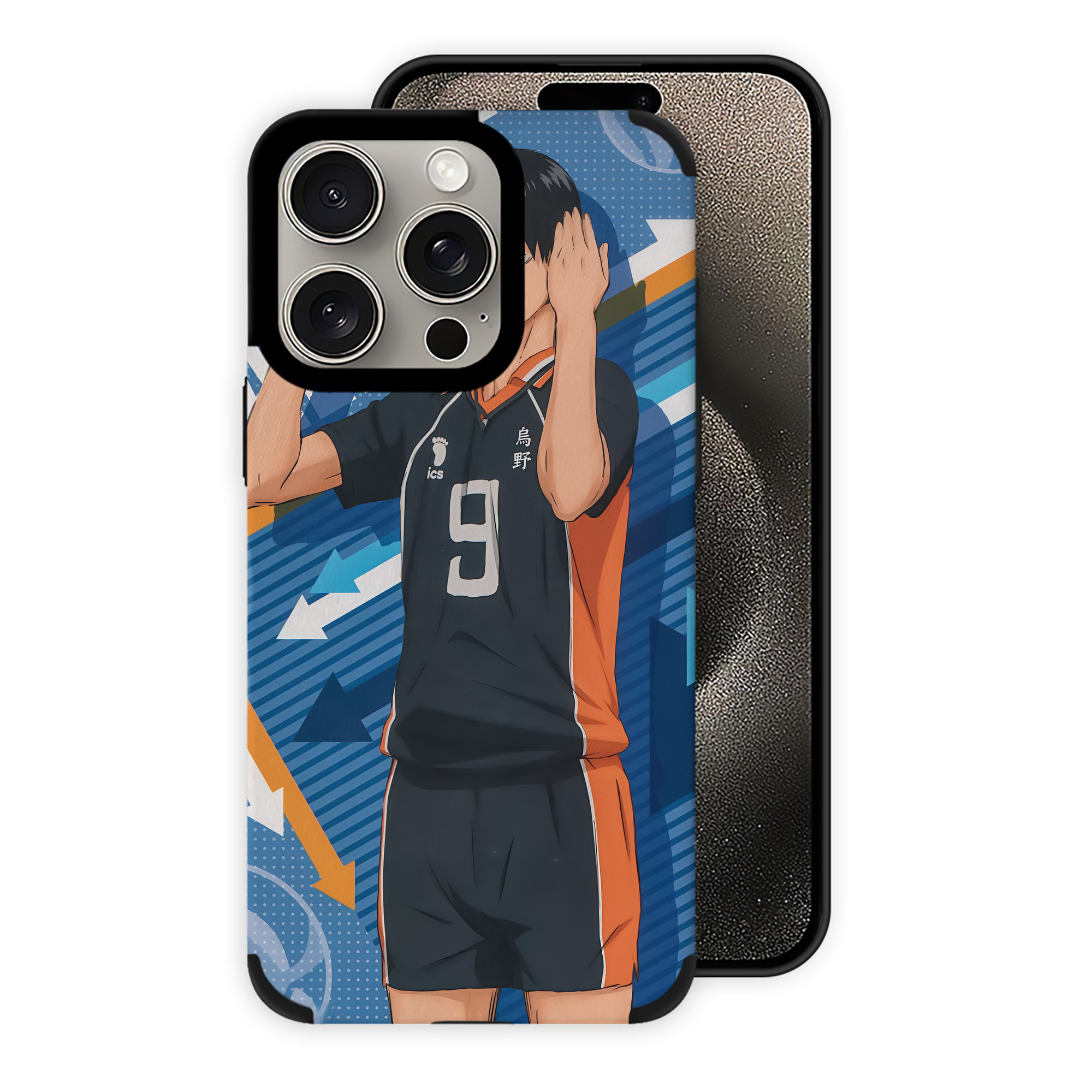 （画像用） ハイキュー!! Haikyu!! 【iPhone15ProMax対応】 PUレザー スマホケース 耐衝撃＆黄変防止