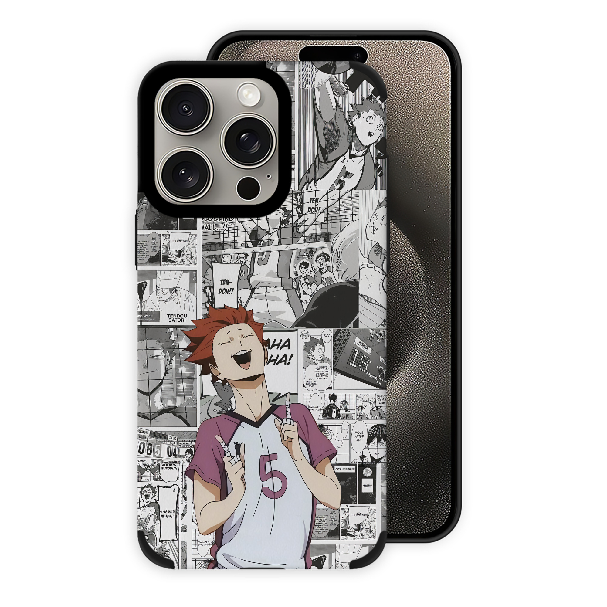 （画像用） ハイキュー!! Haikyu!! 【iPhone15ProMax対応】 PUレザー スマホケース 耐衝撃＆黄変防止