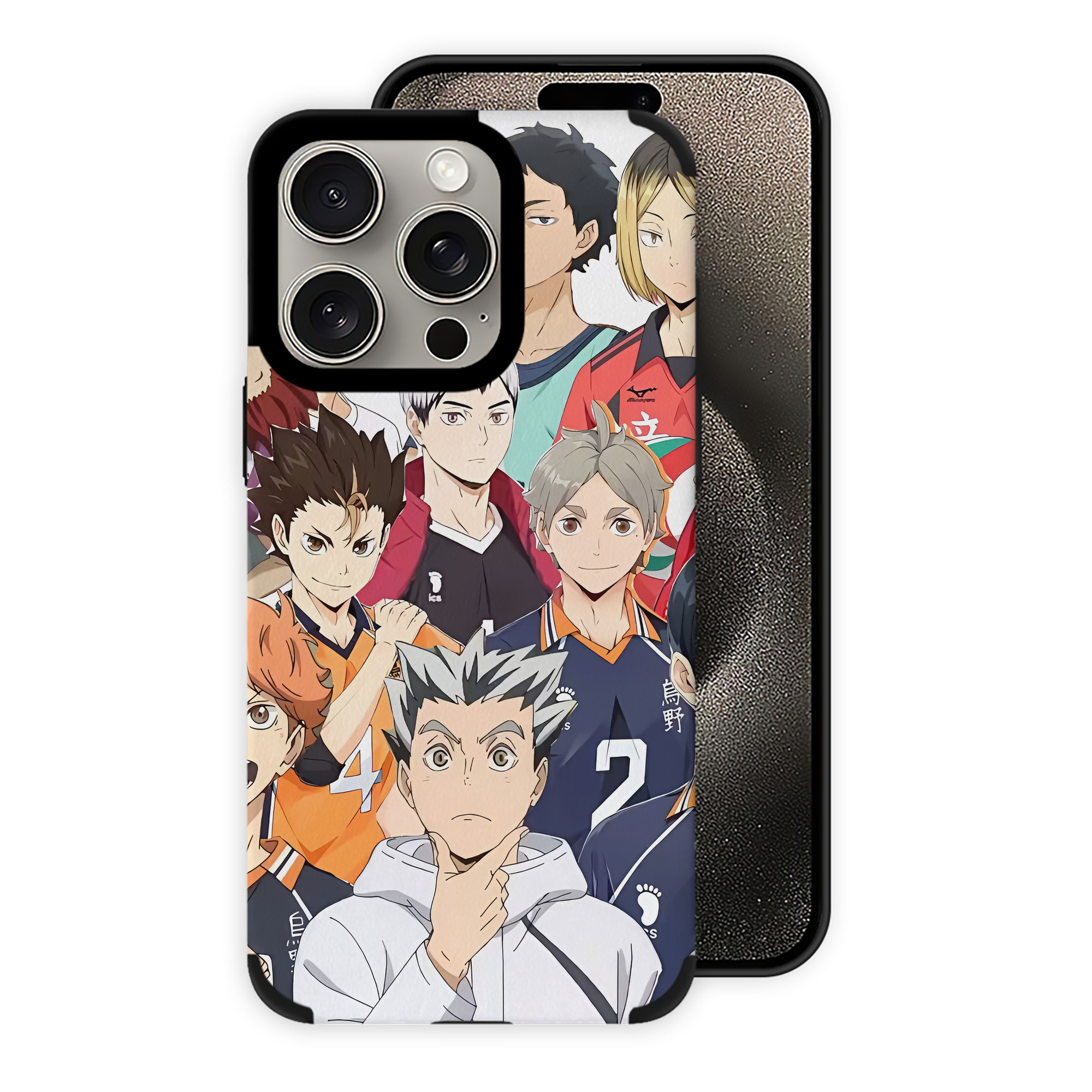 （画像用） ハイキュー!! Haikyu!! 【iPhone15ProMax対応】 PUレザー スマホケース 耐衝撃＆黄変防止