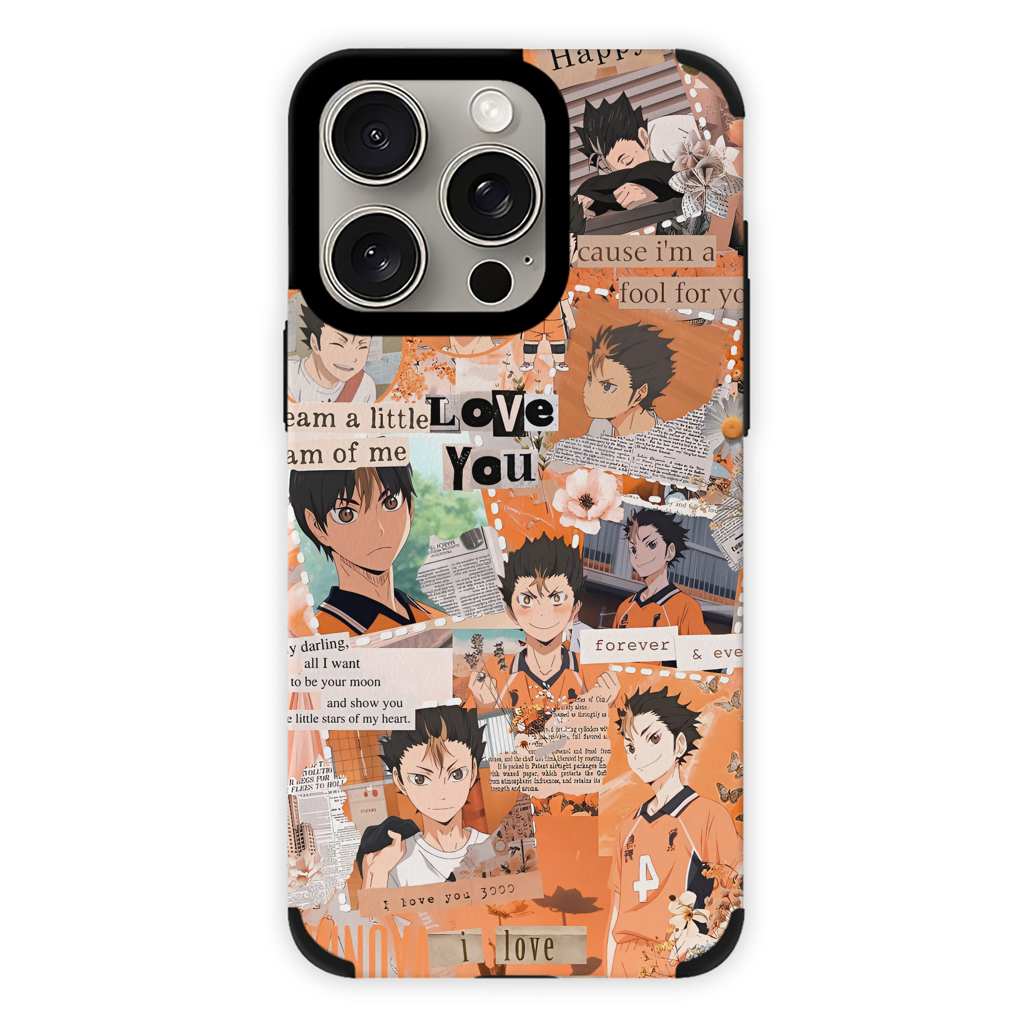 （画像用） ハイキュー!! Haikyu!! 【iPhone15ProMax対応】 PUレザー スマホケース 耐衝撃＆黄変防止