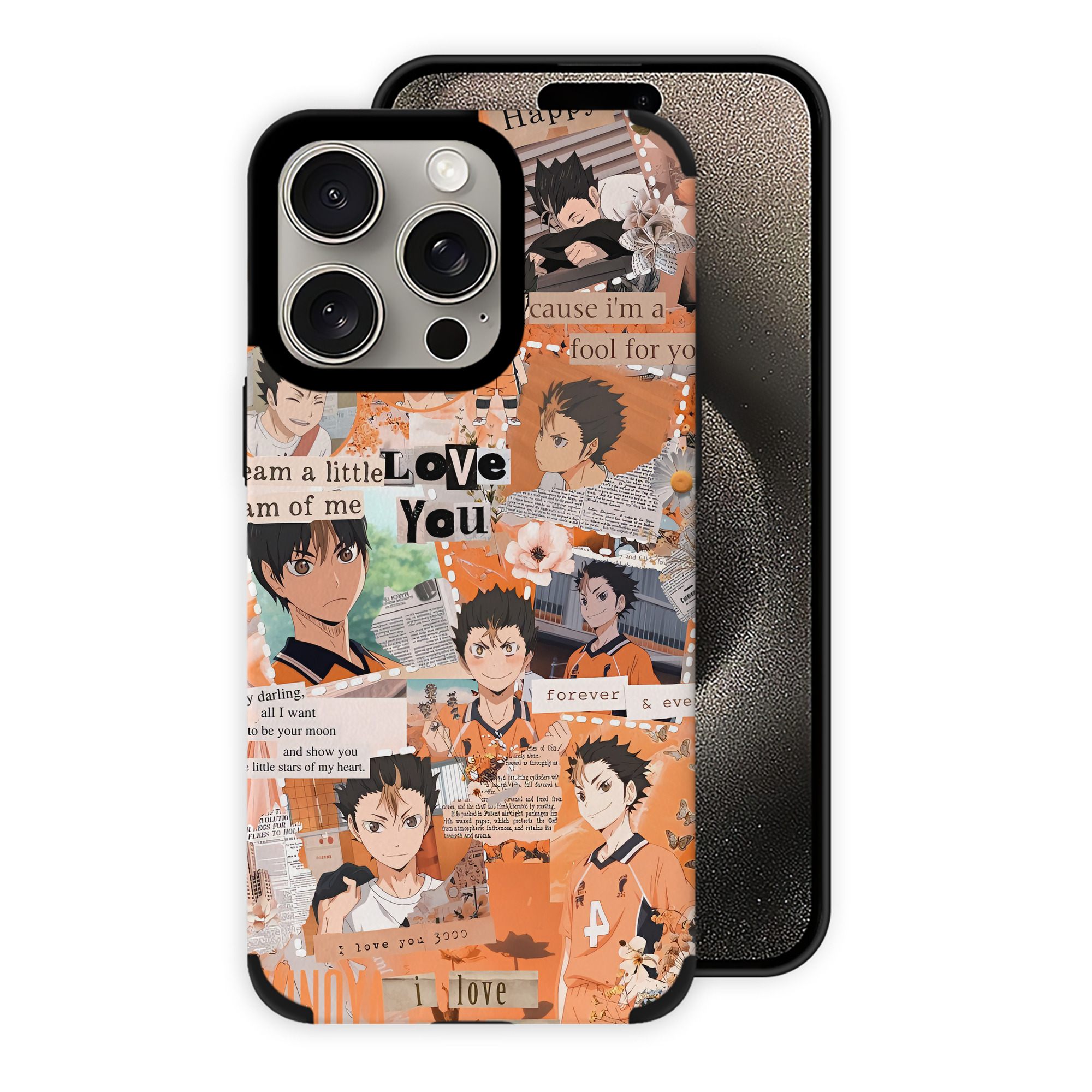 （画像用） ハイキュー!! Haikyu!! 【iPhone15ProMax対応】 PUレザー スマホケース 耐衝撃＆黄変防止