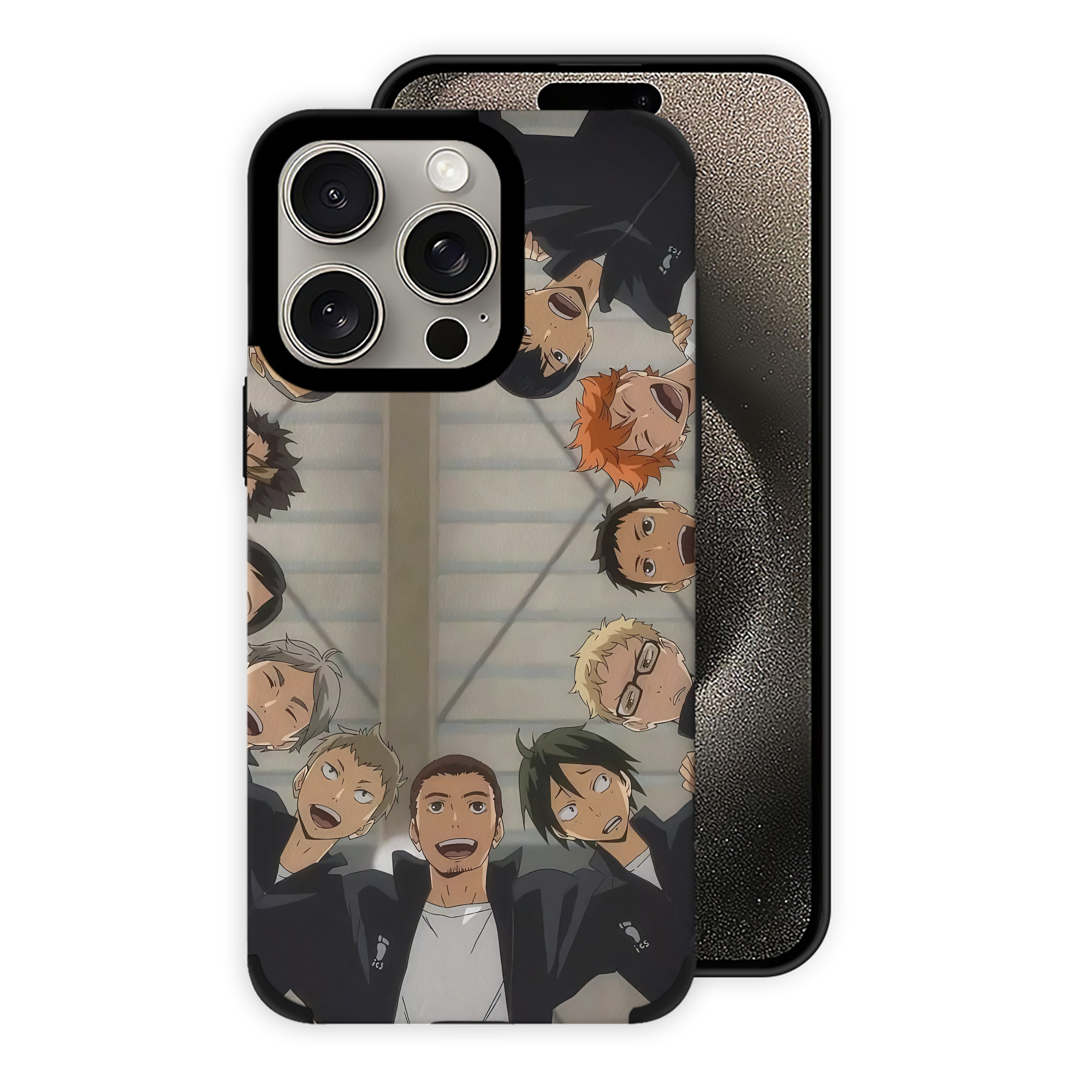 （画像用） ハイキュー!! Haikyu!! 【iPhone15ProMax対応】 PUレザー スマホケース 耐衝撃＆黄変防止