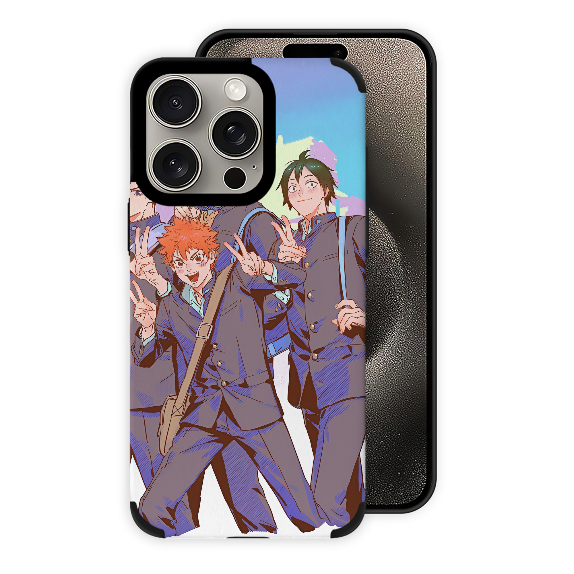 （画像用） ハイキュー!! Haikyu!! 【iPhone15ProMax対応】 PUレザー スマホケース 耐衝撃＆黄変防止