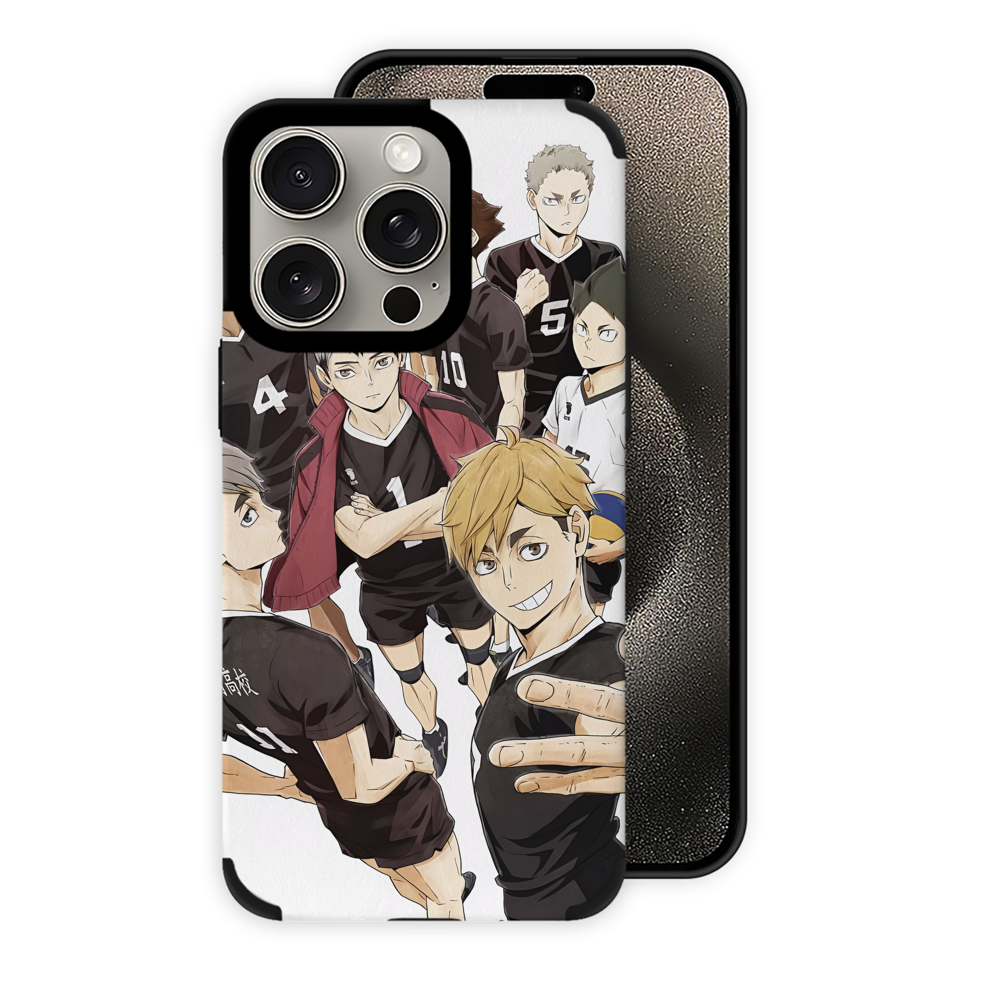 （画像用） ハイキュー!! Haikyu!! 【iPhone15ProMax対応】 PUレザー スマホケース 耐衝撃＆黄変防止