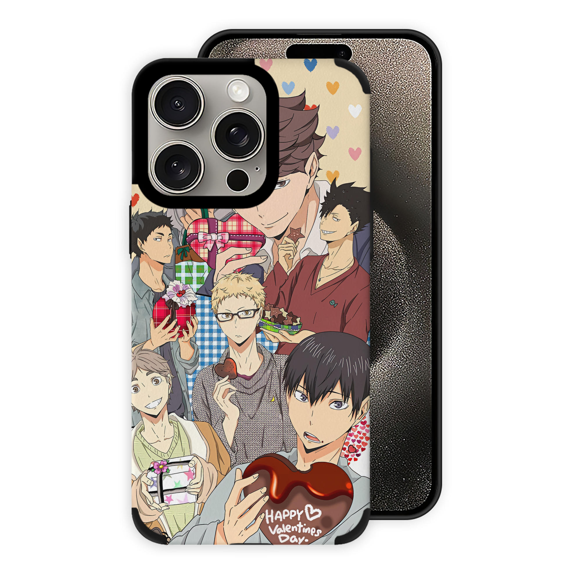 （画像用） ハイキュー!! Haikyu!! 【iPhone15ProMax対応】 PUレザー スマホケース 耐衝撃＆黄変防止