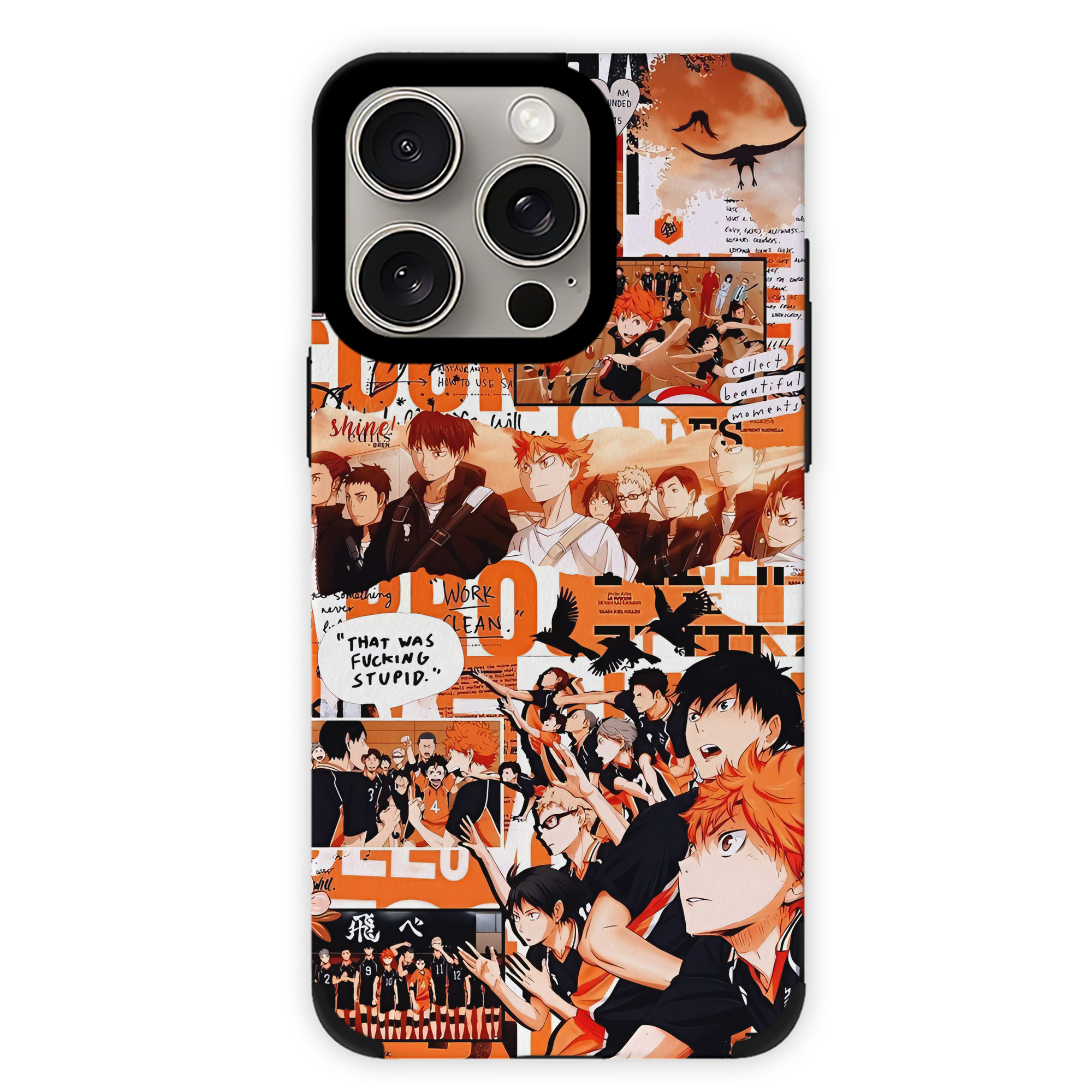 （画像用） ハイキュー!! Haikyu!! 【iPhone15ProMax対応】 PUレザー スマホケース 耐衝撃＆黄変防止