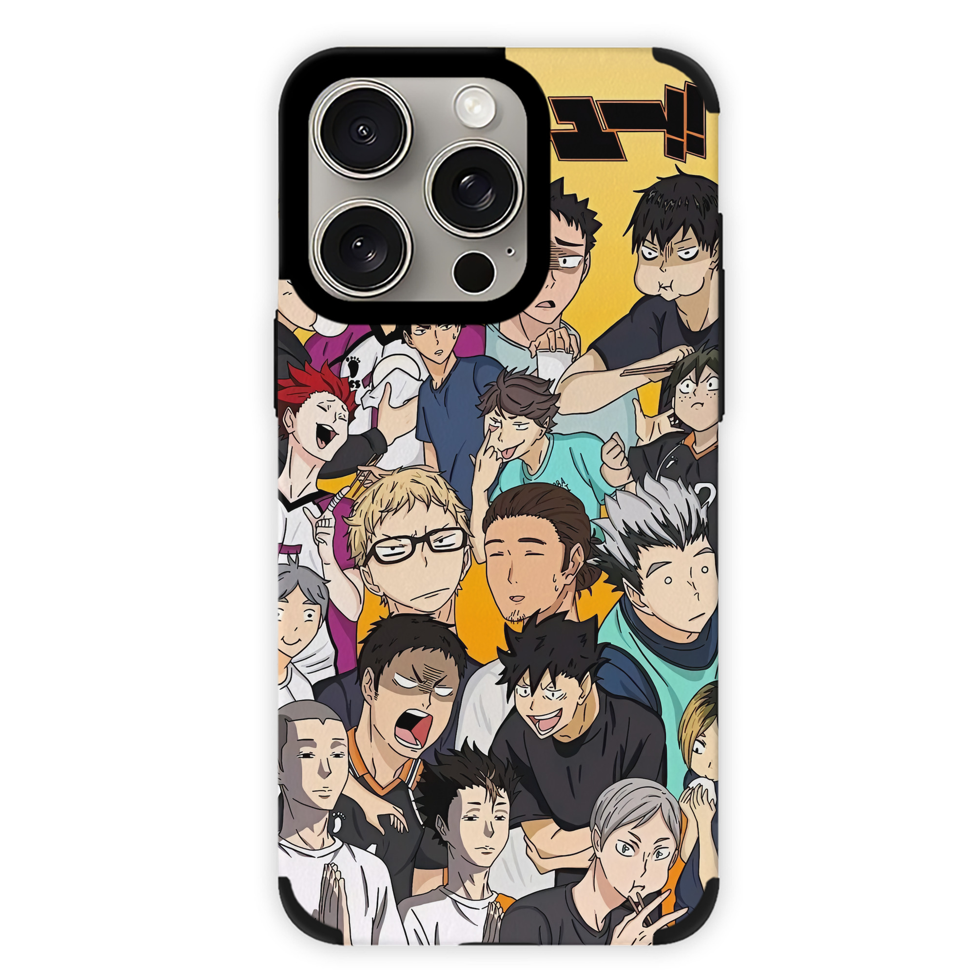 （画像用） ハイキュー!! Haikyu!! 【iPhone15ProMax対応】 PUレザー スマホケース 耐衝撃＆黄変防止